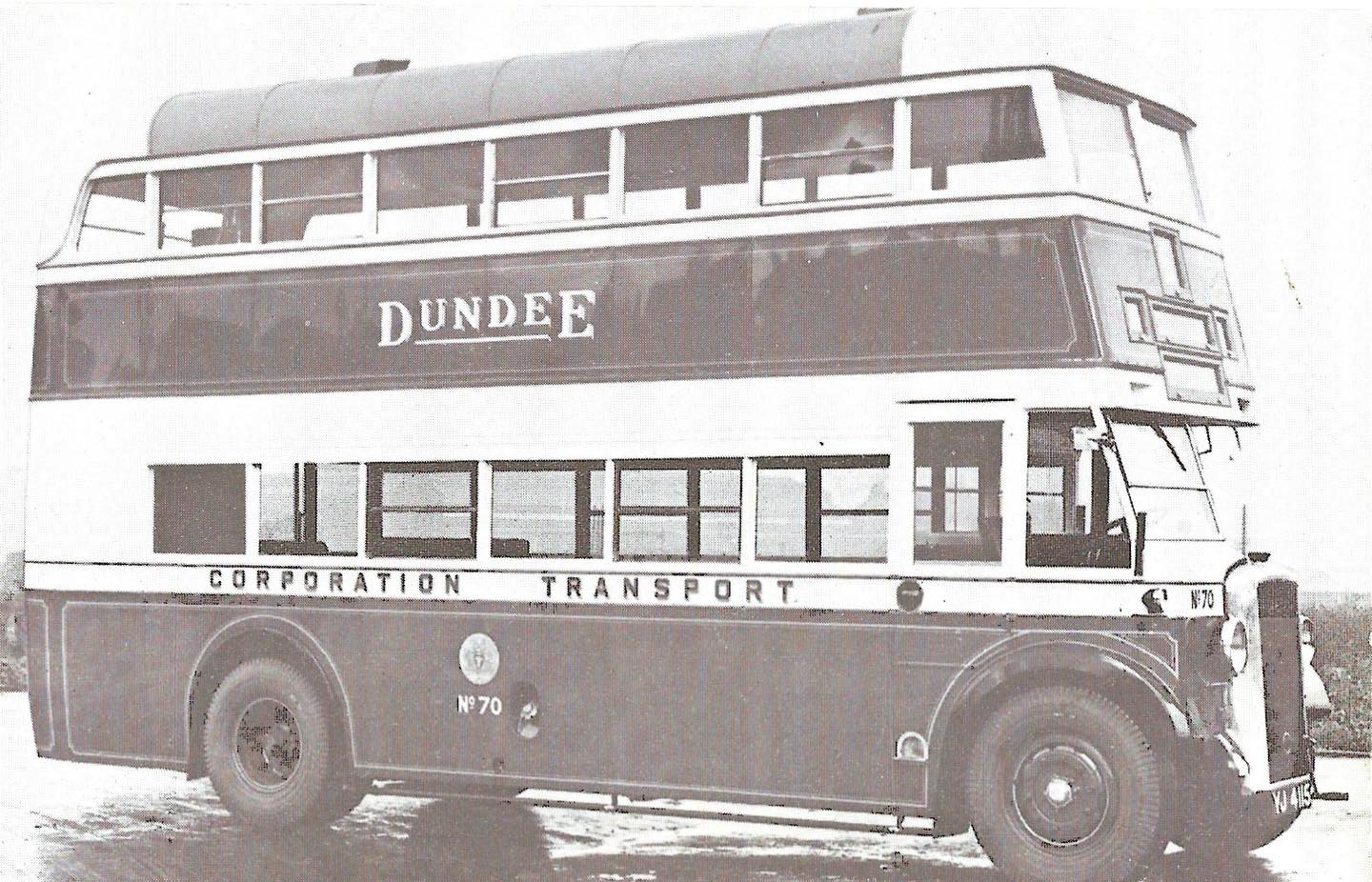 🚍🕰️ From the museum archive, today’s image shows a Dundee Corporation Transport double decker, Fleet Number 70 (YJ4115), a Daimler COG6 with Cowieson bodywork. Supplied new to Dundee in 1936, it served the city for two decades before being scrapped in 1956.
Captured offside at an unknown location, the photograph preserves the look of one of Dundee’s pre-war buses, reflecting an era when Cowieson-built bodies were a familiar sight on the city’s streets.
The museum is now open from 10am to 4.30pm, Friday to Monday. 📸🗂️