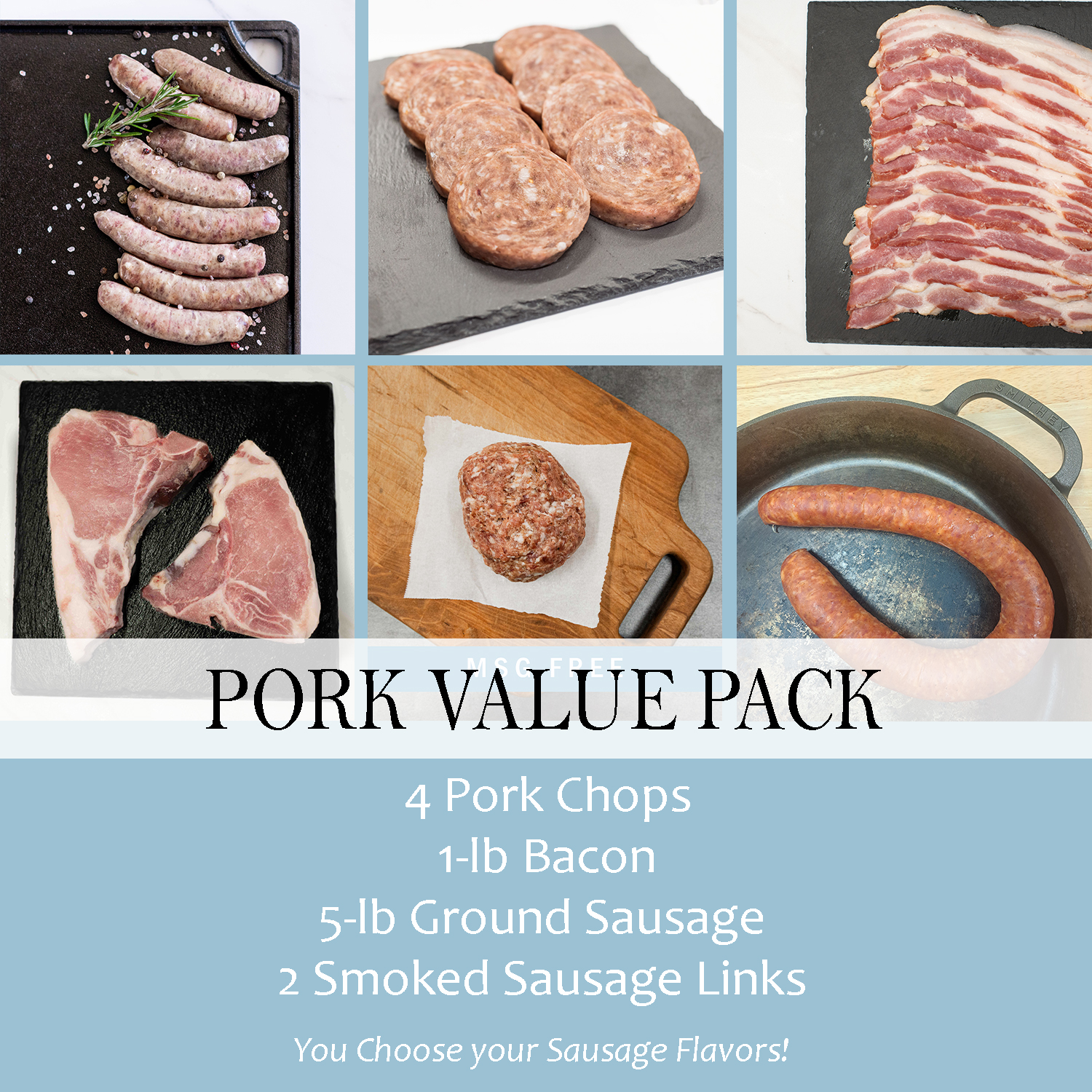 ✨ Introducing Our New Value Box! ✨
Love Prairie Grove Farm pork but not quite ready to commit to a custom whole hog? Our new Value Boxes are the perfect way to stock your freezer with our most popular cuts — and the best part… you get to customize it to fit your family’s favorites!
$100 per box
Only FIVE available — first come, first served!
Each Value Pack includes:
✨ 4 bone-in, thick-cut pork chops — grill-ready and full of flavor
✨ 1 lb thick-sliced, naturally cured bacon
✨ 5 lbs ground sausage — YOU choose the variety!
✨ 2 lbs smoked sausage — YOU choose the flavor!
Ground Sausage Options:
• Regular breakfast sausage (bulk, patties, or links) — naturally seasoned and breakfast-ready
• Chorizo — flavorful with salt, spices, peppers & vinegar (no MSG or food coloring). Not overly spicy and amazing for breakfast tacos!
• Ground pork — leaner than store-bought and perfect for seasoning your own way
• Carnivore Blend — includes nutrient-rich organ meat and a customer favorite from our custom orders
• Italian sausage (coming soon!)
Smoked Sausage Options:
• Hickory Smoked (mild)
• German (fresh or smoked) 🌶
• Andouille 🌶
• Jalapeño Cheese 🌶🌶
• Hot Garlic 🌶🌶
Perfect for easy meals, grilling weekends, or filling your freezer with high-quality farm pork. Message us or follow the link to reserve yours!
🔗https://www.prairiegrovefarmtx.com/product-page/pasture-pork-sampler