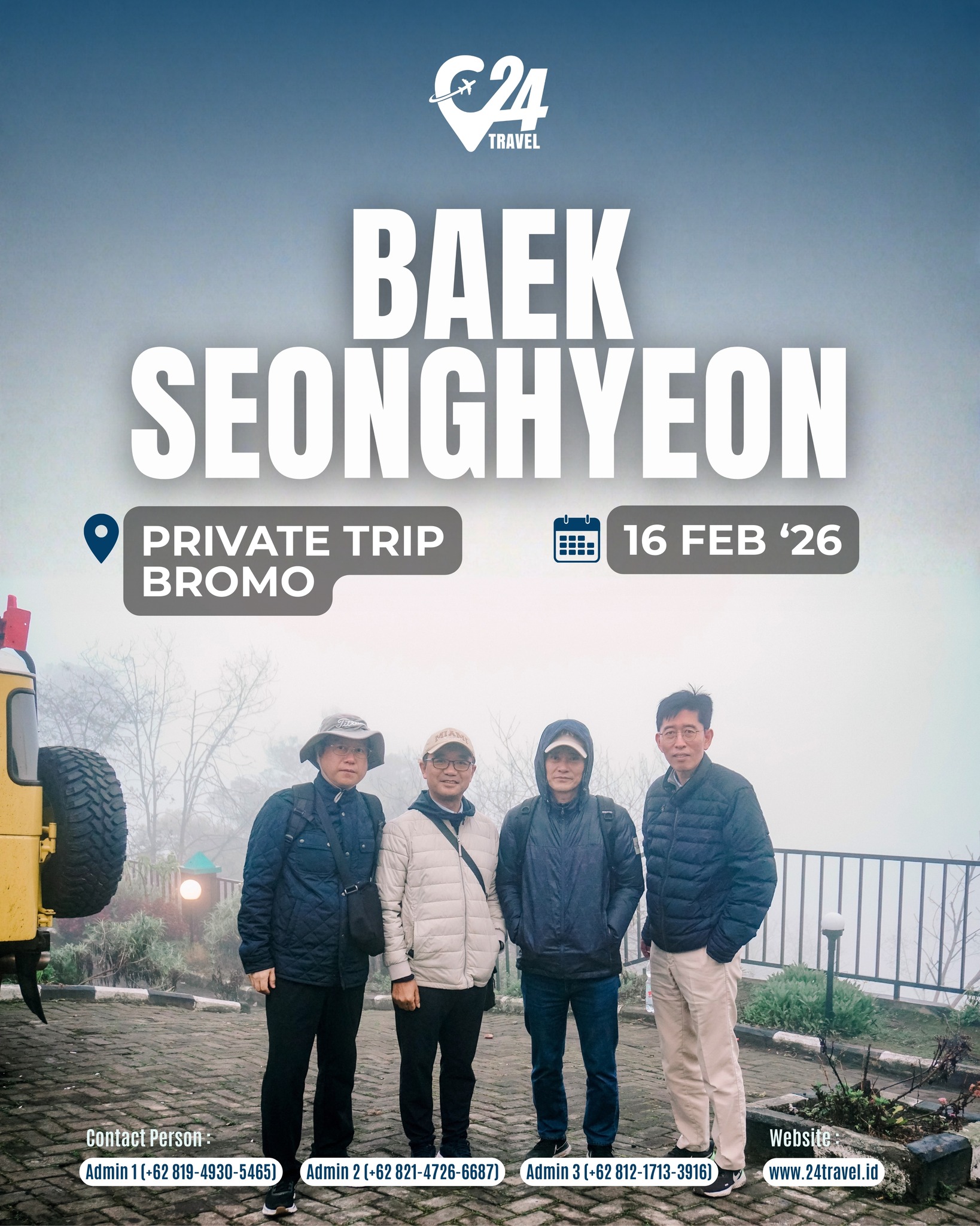 Some journeys are quiet, yet they stay with you the longest.
Bromo welcomed the day with a breathtaking sunrise and a peaceful atmosphere that made every moment feel meaningful.
Let this be the year you plan a soulful escape to somewhere truly unforgettable.For promos & trip consultation, click the link in our bio 👉 @24travel.id#24travel #semuabisaliburan #paketwisatamalang #tourbatu #tripbromo