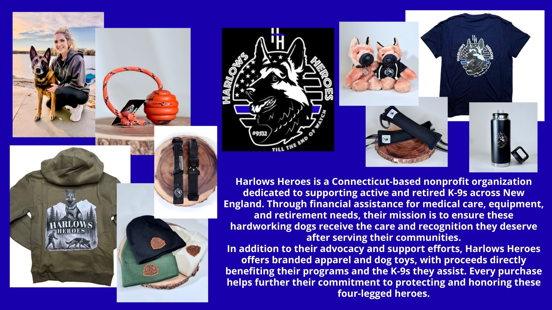 🐾✨ Paws for a Cause Vendor Spotlight ✨🐾
And finally, the amazing nonprofit we’re all coming together to support… 💙🐕🦺
✨ Harlow’s Heroes ✨
Harlow’s Heroes is a Connecticut based nonprofit dedicated to providing critical funding and support for active and retired working K9s across New England. From assisting with medical expenses and equipment needs to helping retired K9s live out their well earned golden years comfortably, their mission is centered around giving back to the dogs who give so much to keep our communities safe.
They will also have their own booth at the event featuring Harlow’s Heroes branded clothing, toys, stuffies, and other merchandise with proceeds going directly toward supporting their incredible work. 🐾💙
This entire event is built around helping further their mission, and we are so honored to partner with such an impactful organization.
📅 Saturday, March 14, 2026
⏰ 12PM to 6PM
📍 New Britain VFW | 41 Veterans Drive, New Britain, CT
🎟 Over 30 vendors
🍴 Food trucks
🎨 Kids’ Craft Area with The Wonder Lab
🎟 Raffles with 100 percent of proceeds benefiting Harlow’s Heroes
🐕 Visits from local K9 teams
Come shop, support, and stand behind the heroes on four legs who serve and protect every single day. 💙🐾
#BarkNKrumble #PawsForACause #HarlowsHeroes #SupportWorkingK9s #ShopLocalCT #CTEvents #CTDogs