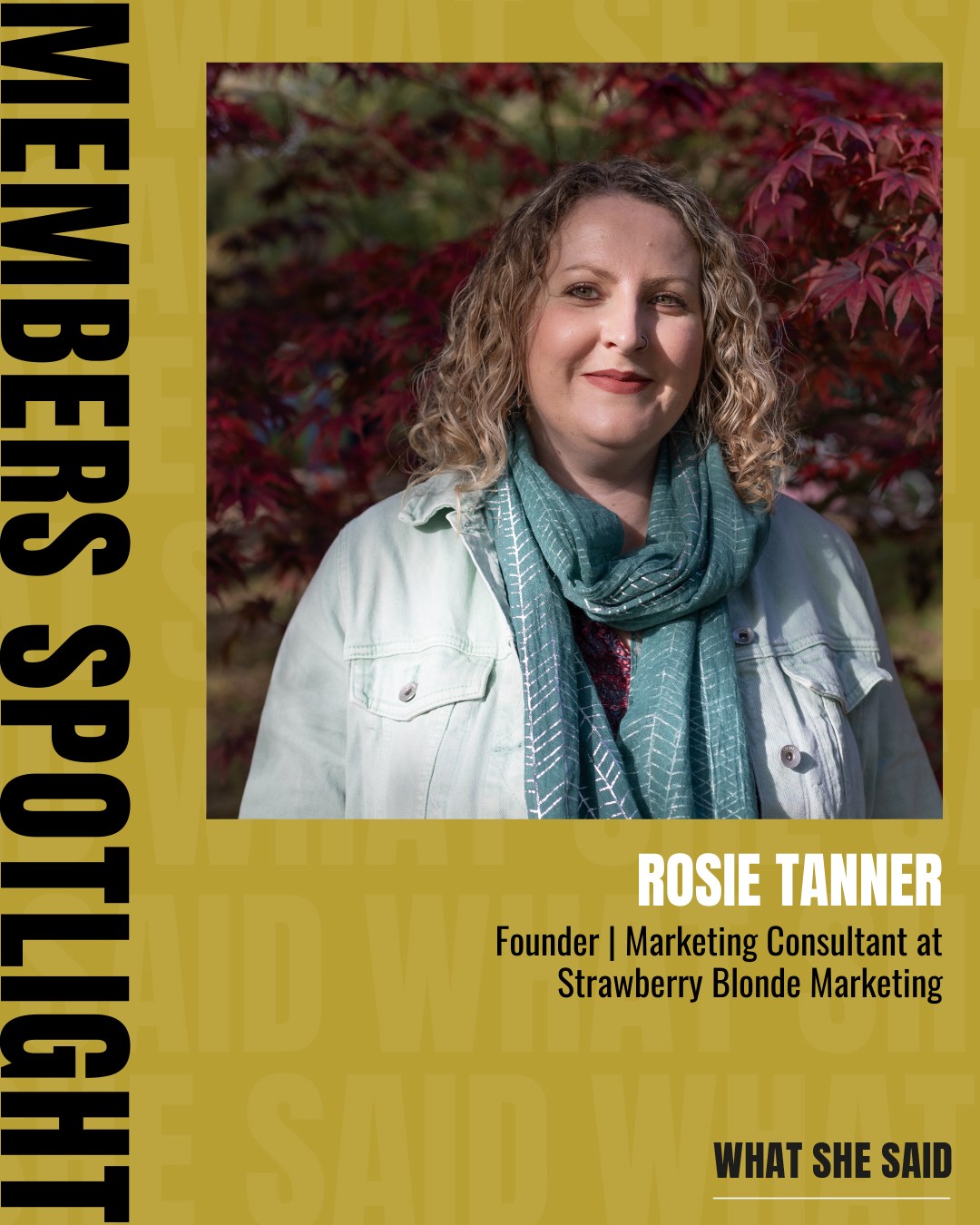 Nine years in marketing.
B2B specialist.
Big ideas, practical execution.
Rosie helps small business owners get clear on what their audience actually wants – not what they think they want.
Less guesswork.
More useful marketing.
Go and show her some love 👇
@strawberry_blonde_marketing