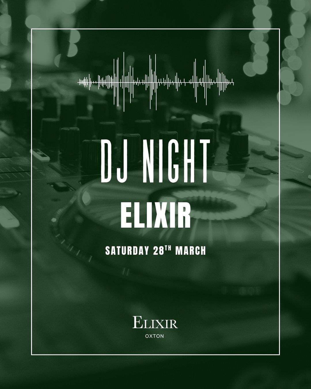 We are back this Saturday night with incredible tunes from our in house DJ! 🎶 Pop in for a bite to eat and stay for a dance & drinks!
-
#elixir #wirral #oxton #music #dance