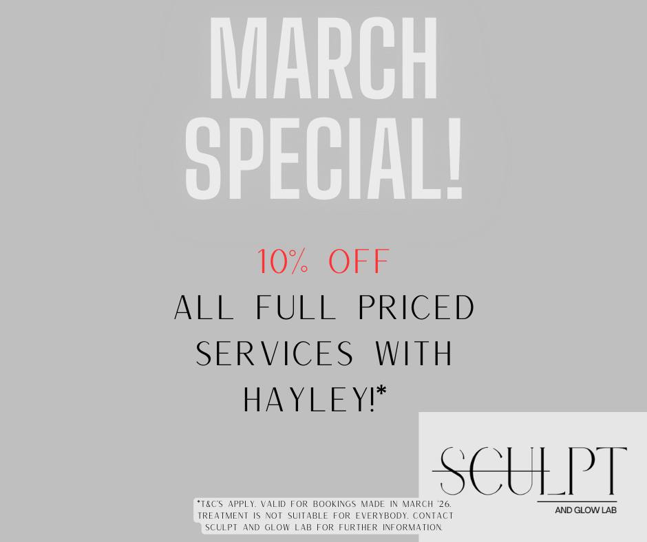 🥳To celebrate Hayley returning from Maternity leave, enjoy 10% off ALL full priced treatments with her!🥳
She will be available Wednesday and Saturday mornings!
⚡Plasma Fibroblast starting from $179*
⚡Fat Cavitation & RF Skin Tightening $80!*
Just mention HAYLEY10 when booking to receive your discount!
Why choose @sculptandglowlab?
✅@sculptandglowlab is a fully qualified and experienced nurse-led clinic that uses specialised techniques with proven results
✅We ONLY use state of the art, government approved devices that have been clinically proven to actually work!
✅Individual treatment plans to achieve your desired results!
✅FREE consultations
✅Monthly specials!
✅Comfortable, non judgemental clinic
✅300+ ⭐⭐⭐⭐⭐ reviews
.
*T&C's apply and available at www.sculptandglowlab.com. 10% off valid on full priced treatments with Hayley only. Valid for bookings made in March '26. Treatment isn't suitable for everybody. Contact @sculptandglowlab for further information.
.
#nurseledclinic #snatchedwaist #afterpay #perthbeauty #thinkingofbodysculpting #perthbeautydeals #cellulitereductiontreatmentperth #sculptxperth #emsculptperth #bodysculptingspecialistperth #teethwhiteningperth #plasmafibroblastperth #plasmafibroblast #nurseledclinicperth #rfskintighteningperth #cellulitereductionperth #fatcavitationperth #sculptandglowlab