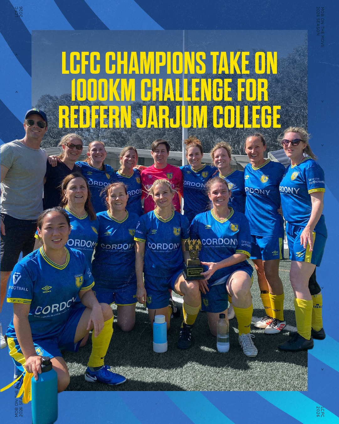 SUPPORT MOB ON THE MOVE!!!
From 15 February to 15 March, our WO30/1 team will take part in “Mob on the Move” to help us get fit for the 2026 season and raise funds and awareness for Redfern Jarjum College along the way.
Read the message from Katherine Zerounian (LCFC player and Jarjum College principal) on the impact the school is having for Aboriginal and Torres Strait Islander children and how you can help.
Anyone interested in donating can do so via the link in our bio.
#RedfernJarjumCollege #Gili #HereToShine #mobonthemove
🔵🟡⚽️💪🟡🔵
#AnyOneCanPlay #LaneCoveFC
#LaneCove #inthecove #NSFA #footballnsw #footballaustralia #football #soccer #footballislife #footballculture #footballlife
@inthecove