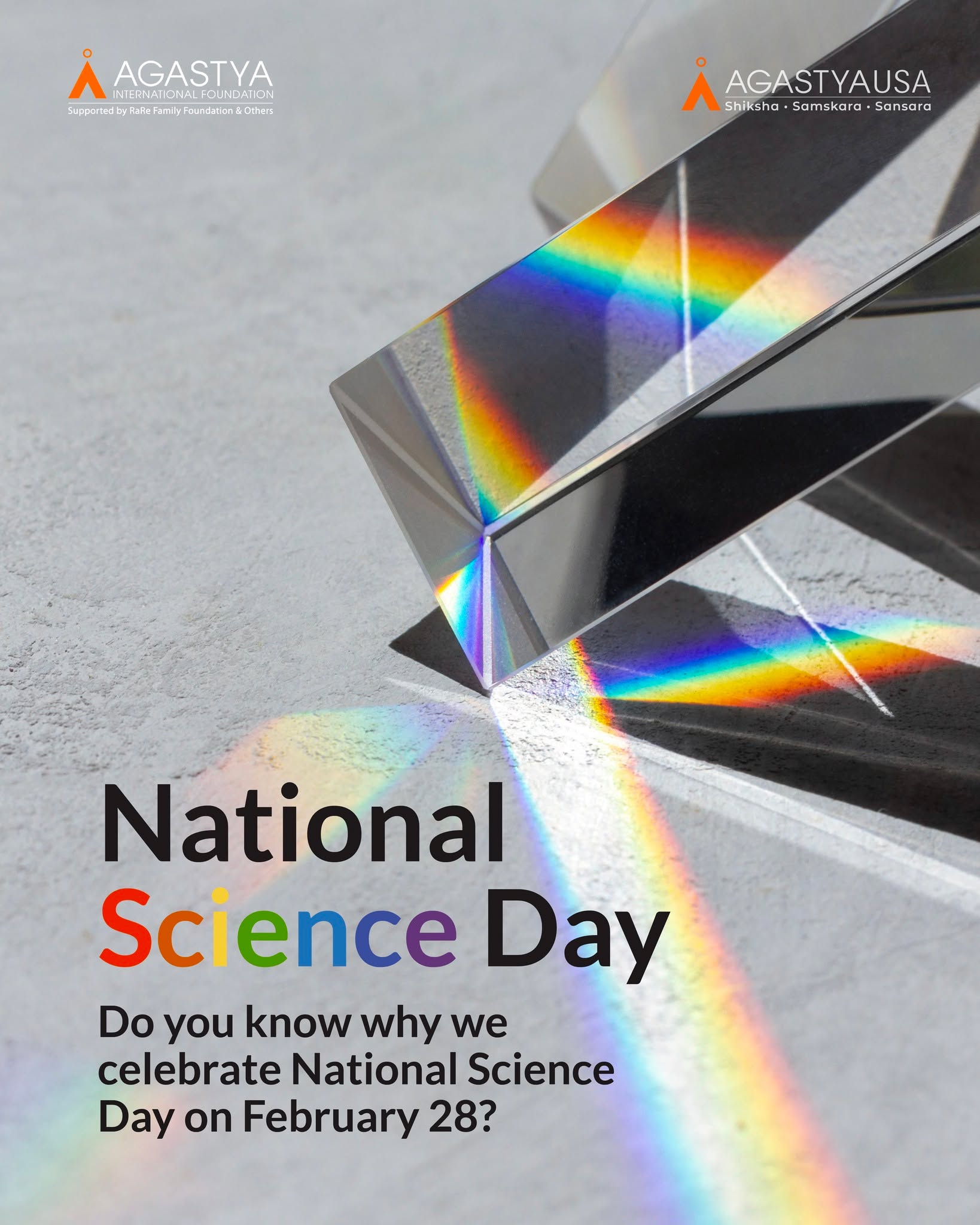 Celebrating curiosity on National Science Day!
Honouring Sir C.V. Raman’s discovery, Agastya’s STEM-enabled science centres inspire children to explore, experiment, and innovate through hands-on learning.
Learn more about Agastya’s STEM enabled centres: https://www.agastya.org/stem-centres
At Agastya, curiosity meets discovery and young scientists are born.
#NationalScienceDay #CVRaman #STEMEducation #AgastyaFoundation #ScienceForAll #FutureScientists #InnovationForImpact #HandsOnLearning #STEMIndia