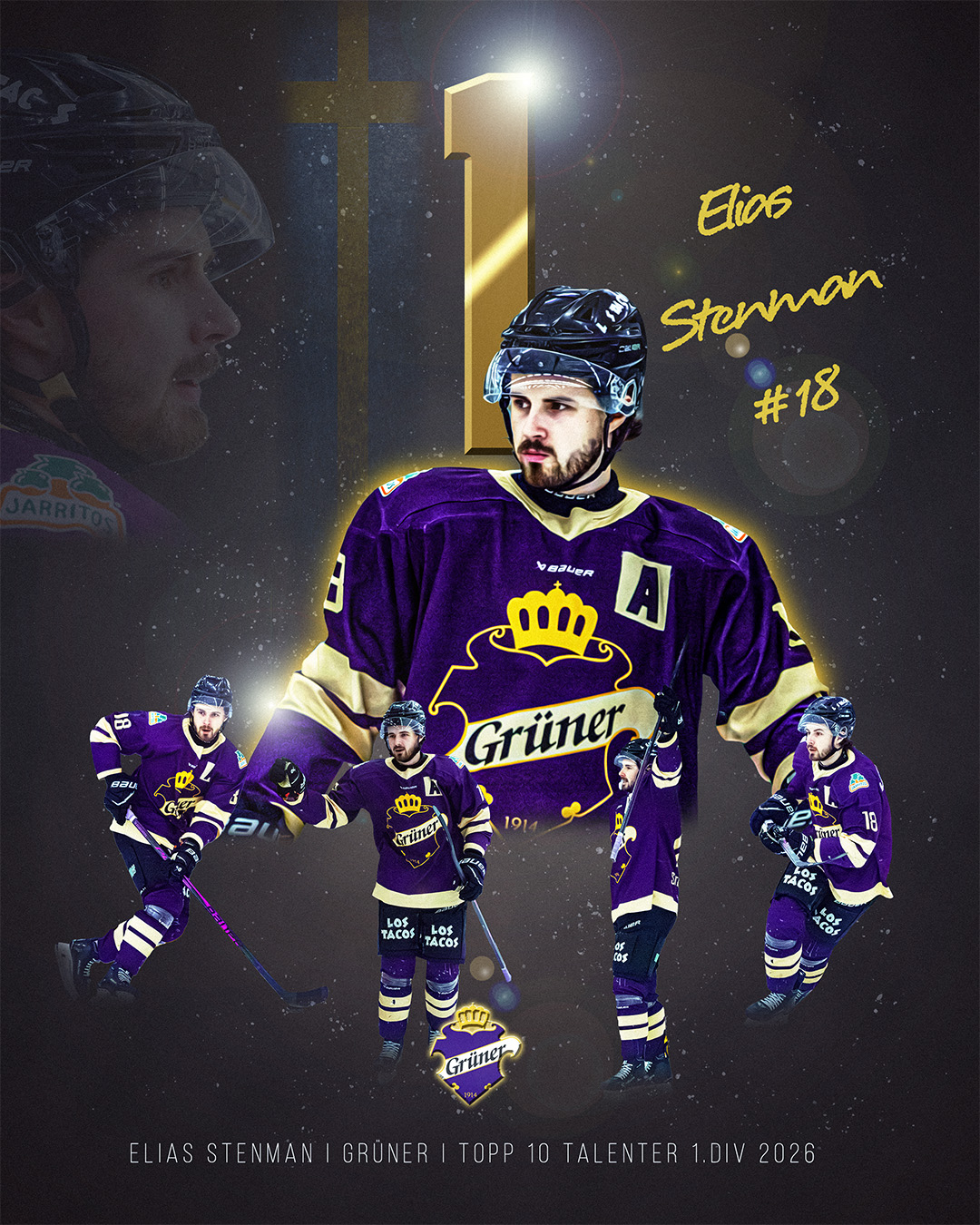 𝗡𝗨𝗠𝗠𝗘𝗥 𝟭: 𝗘𝗡 𝗞𝗢𝗠𝗣𝗟𝗘𝗧𝗧 𝗦𝗣𝗜𝗟𝗟𝗘𝗥 🏆
Vi har nådd toppen av kåringen! På 𝟭. 𝗽𝗹𝗮𝘀𝘀 troner 𝗘𝗹𝗶𝗮𝘀 𝗦𝘁𝗲𝗻𝗺𝗮𝗻 (𝟮𝟯) fra @grunerhockeyofficial. Stenman har vært en god signering for osloklubben, og trenerne i ligaen er klokkeklare i sin dom over svensken.
🔥 𝗙𝗮𝗸𝘁𝗮: En eminent toveis-spiller som tar det fulle og hele defensive ansvaret, samtidig som han produserer fremover. Han står med 31 poeng på 29 kamper for Grüner, og imponerte stort på utlån i EHL for Vålerenga med 2 poeng på 3 kamper!
Trenerne sier:
💬 «Det er ikke så mange i 1. divisjon som får lov til å være med i en toppklubb i EHL, og det sier kanskje litt om nivået hans.»
Gratulerer til ligaens største talent! 👏
Les hele saken og se alle sitatene via 𝗟𝗜𝗡𝗞 𝗜 𝗕𝗜𝗢! 🔗
#1div #2hockey #grünerhockey #eliasstenman #norskishockey #hockey4you