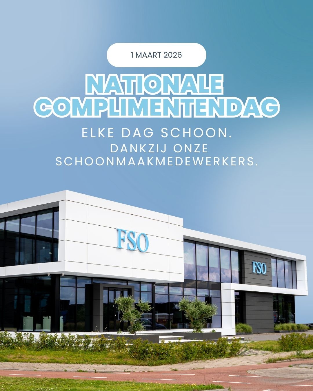 Zonder onze schoonmaakmedewerkers geen schone werk- en leeromgeving 🙌
Vandaag staan zij centraal 💙
-
#trotsoponsteam #complimentendag #schoonmaak