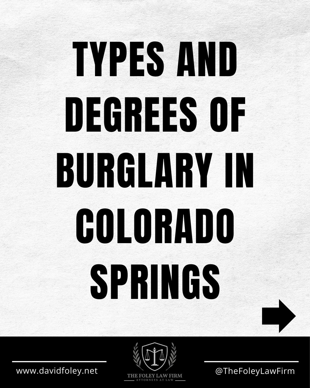 A burglary charge in Colorado is more than just a legal hurdle; it is a direct threat to your future, your family, and your freedom. Between the risk of expensive fines and the potential for years of prison time, the stakes couldn't be higher.
The consequences of a conviction ripple through every part of your life.
You don’t have to face these consequences without a plan. At The Foley Law Firm, we provide the strategic defense necessary to protect everything you’ve worked for. With David Foley’s 30+ years of trial experience, we know how to challenge the prosecution's case and fight for your future.
Don't leave your life to chance.
We give free consultations for burglary and theft cases.
📞 (719) 757-1182
🌐 davidfoley.net
#TheFoleyLawFirm #coloradosprings #defenseattorney #lawyer