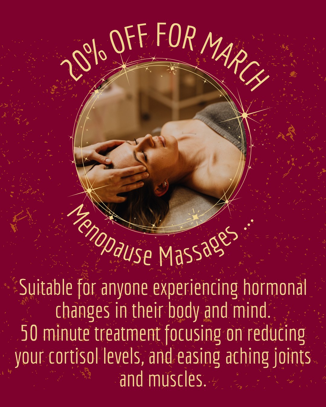 Did you know that Kelly and Danielle offer Menopause Massages for anyone experiencing hormonal changes in their body and mind.
This 50 minute treatment focuses on reducing your cortisol levels, and easing aching joints and muscles. Perfect for those days when you just need some time to yourself to relax!
For March you can get 20% off this treatment - just head to Booksy now to book in and take advantage of this offer ! Why not book in a couple for this month to give yourself a proper treat ❤
#menopausemassage #menopausesupport #rubymoontherapies #rubymoonsalon #horleysalon #horleymassage #surreymassage #surreymenopause