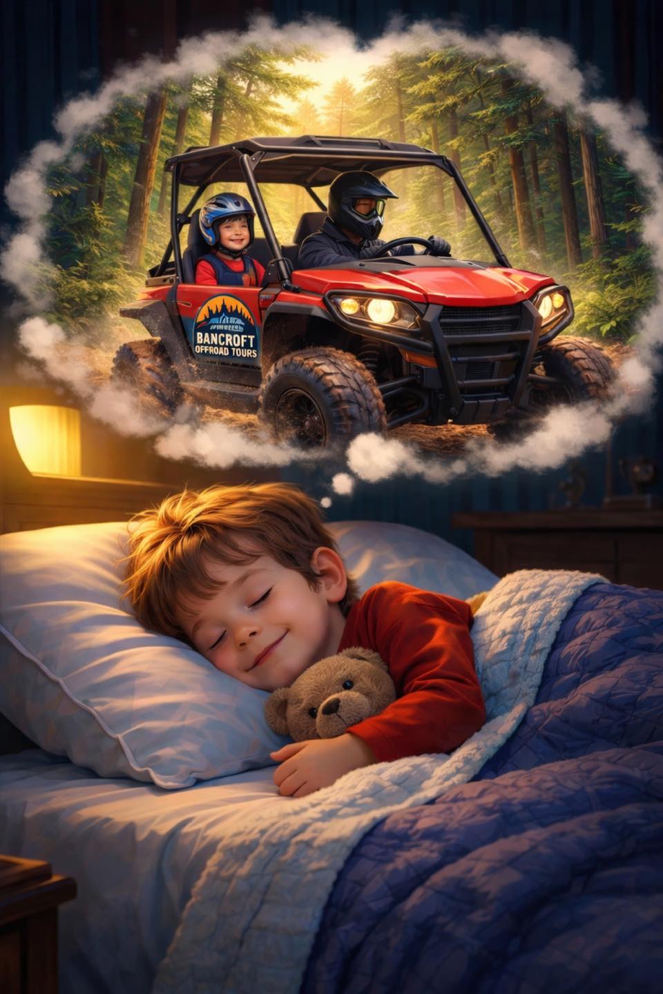 Looks like someone is already dreaming about off-road adventures…
Good news — those dreams become reality in just 2 months!
Season 2 at Bancroft Offroad Tours officially starts May 1st.