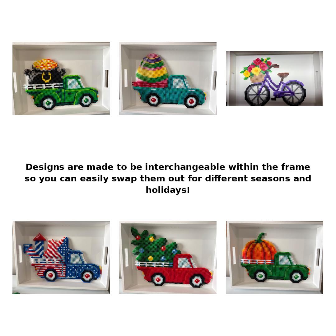 This project contains approximately 1,787 beads and took me 7 hours to complete. The frame size is 10 by 13.