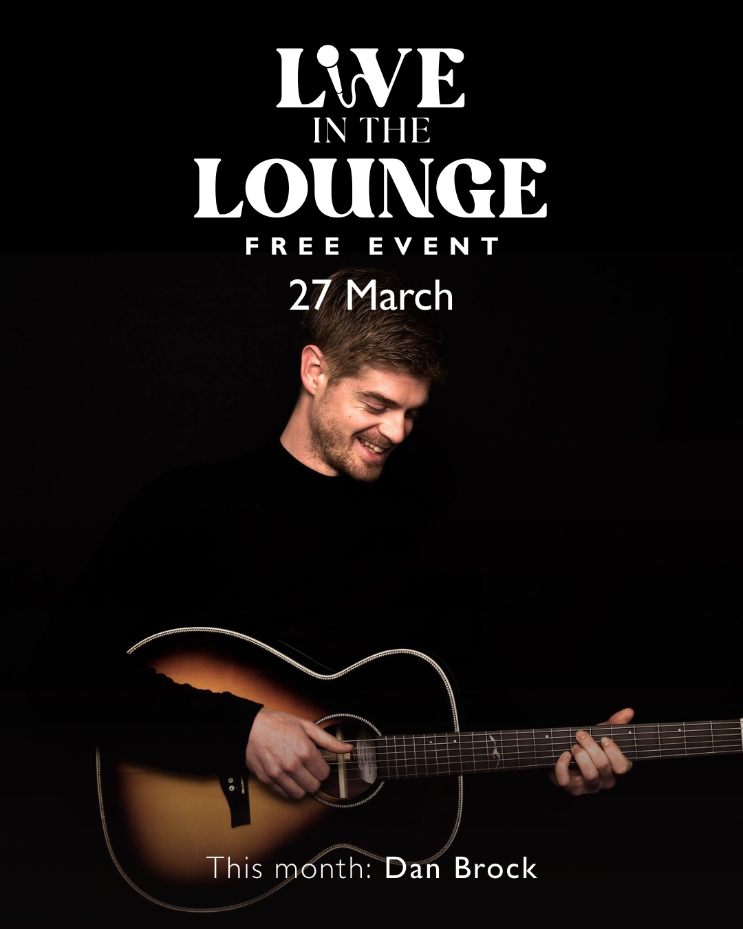 This months live in the lounge, brings us Dan Brock!
Join us for an evening of acoustic and stunning vocals! 🎸
🗓️ 27 March | 8:15 - 11pm
🍻 In the Manor Bar