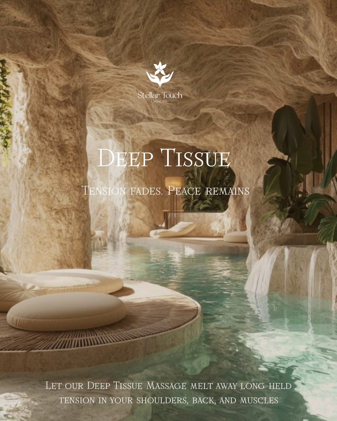 Find peace amidst the chaos.
Tension fades. Peace remains.
Let our Deep Tissue Massage melt away stress and tension, calming your mind and body during these challenging times.
With targeted strokes, we release knots, improve circulation, and restore balance.
Tension fades. Peace remains.
📅Book now and carry serenity through your day.
#Dubai #stressRelief #deepTissueMassage #dubaispa #wellness