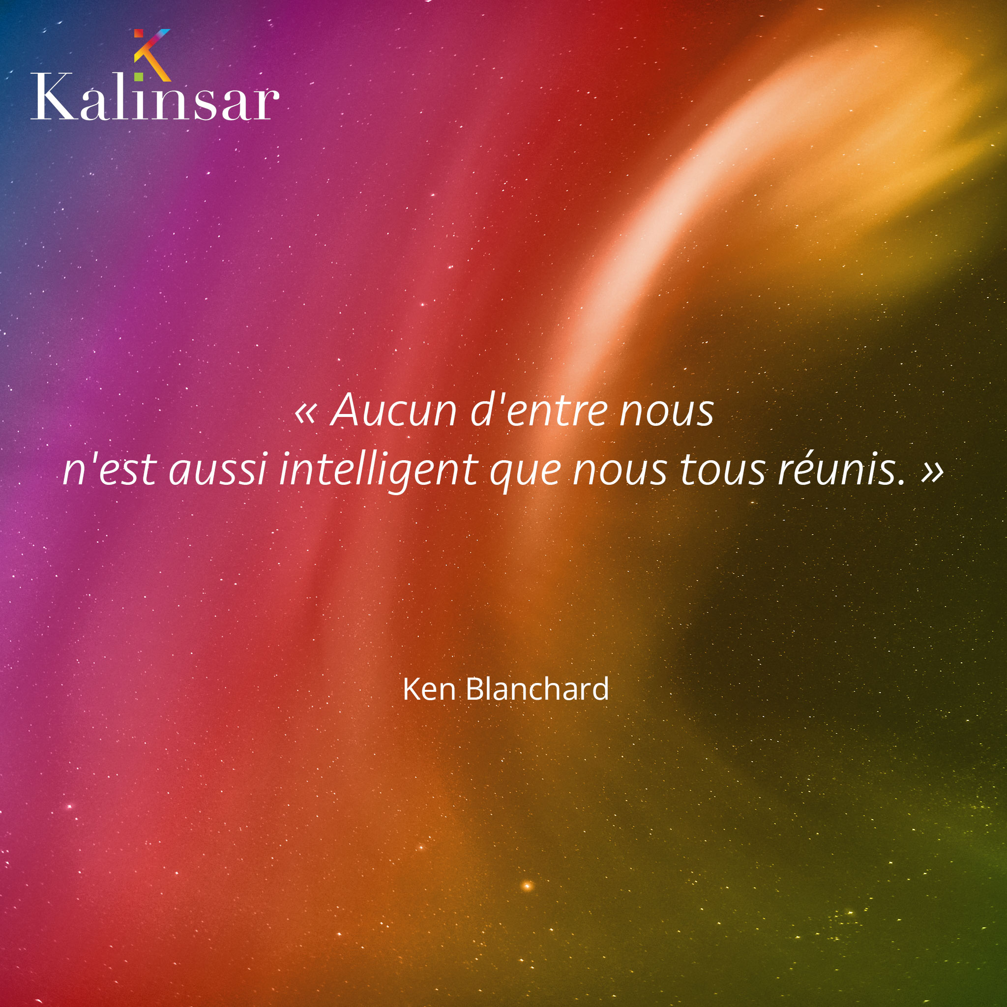 Cette citation résonne particulièrement dans le contexte actuel où la collaboration et le partage d'idées sont essentiels. Travailler ensemble, c'est capitaliser sur la diversité des perspectives et des talents de chacun, ce qui nous permet d'innover et de relever des défis que nous ne pourrions pas affronter seuls.
Comment favoriser l'intelligence collective au sein de votre équipe ?
CONTACTEZ-NOUS POUR EN SAVOIR PLUS!
