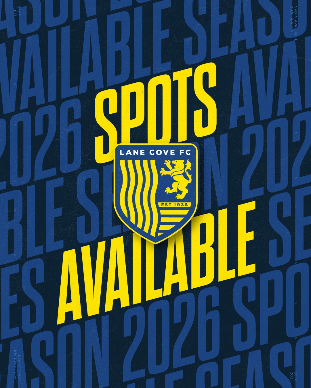 LOOKING FOR A TEAM?
Lane Cove FC is your home for football. With the Senior teams already taking shape, ahead of Miniroos and Junior teams being announced in the next week, now is the time to register for the 2026 season.
We have plenty of spots available across all age groups but if you have any questions get in touch with our age coordinators or simply admin@lcfc.com.au
See above for the spots available and look for the links in our bio on how to register.
🔵🟡⚽️💪🟡🔵
#AnyOneCanPlay #LaneCoveFC
#LaneCove #inthecove #NSFA #footballnsw #footballaustralia #football #soccer #footballislife #footballculture #footballlife #90years #miniroos #juniorsfootball #seniorfootball #femalefootball
@inthecove
photography by @snapshootscore