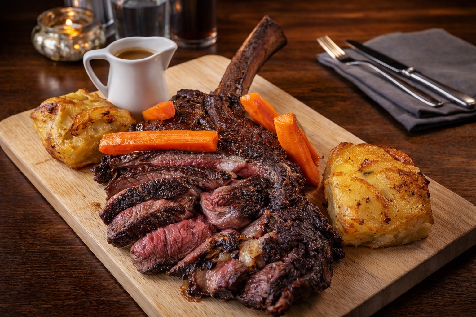 Steak Night at The Eight Bells 🥩
Thursday, 5th March | 6:00 PM – 8:45 PM
Join us for an evening dedicated to prime cuts of beef and venison. Whether you're sharing a showstopper or enjoying a classic, our curated menu delivers the ultimate Eight Bells experience.
The Cuts
Thor’s Hammer (Feeds 4)
Tomahawk (Feeds 2)
Flat Iron
Venison Steak
The Sides (Choose Two)
Fries | Potato Gratin | Sour Cream & Chive Mash | onion rings | Tenderstem Broccoli | Lemon & Chilli Kale | Buttered Savoy
The Sauces
Peppercorn | Chimichurri | Blue Cheese
Tables and specific cuts are limited. Book now to ensure your preferred steak is waiting for you.
📞 Call: 01444 657888
📧 Email: pub@eightbellsbolney.com
🍺 Or pop in and see one of our team.
📍 Location: The Street, Bolney, Haywards Heath The Eight Bells Official Site