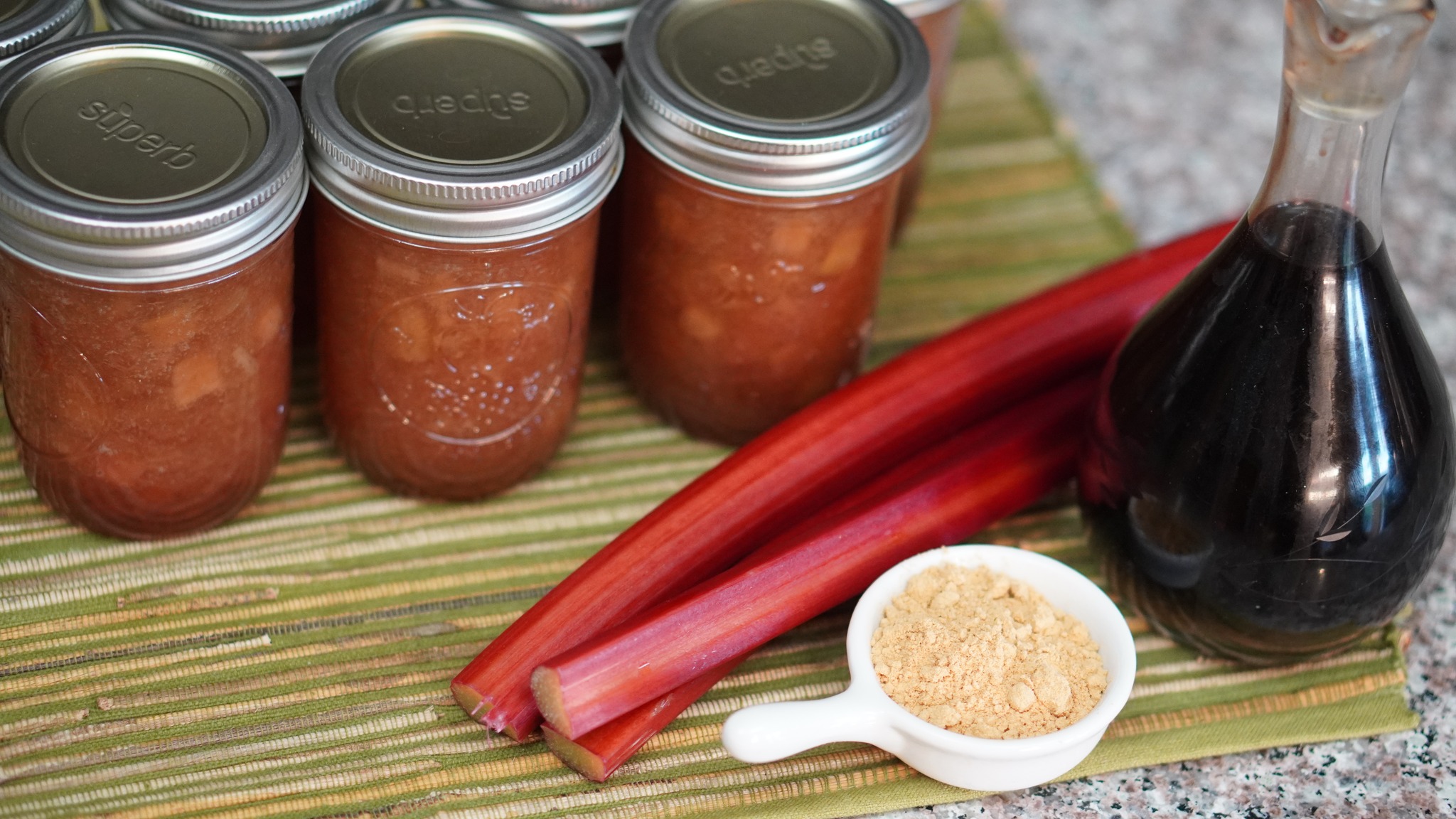 Ginger Vanilla Rhubarb Jam Canning Recipe
Making your own Ginger Vanilla Rhubarb Jam is not just about bringing new flavors to your kitchen; it's a way to embrace seasonal ingredients and delight your taste buds. The combination of tart rhubarb, spicy ginger, and sweet vanilla creates a jam that's not only easy to prepare but also easy to enjoy.
Wisdom Preserved Website https://wisdompreserved.life/get-creative-in-the-kitchen-with-this-delicious-ginger-vanilla-rhubarb-jam-recipe
Altitude Adjustments in Canning Video: https://youtu.be/oSr1QyV8hU8
Quality, American-made, Superb CANNING LIDS and JARS:
✅Here is your 20% off promo code: WP20
✅Superb Website https://shop.superbsealing.com/?ref=WP20
#superbcanning @supercanning