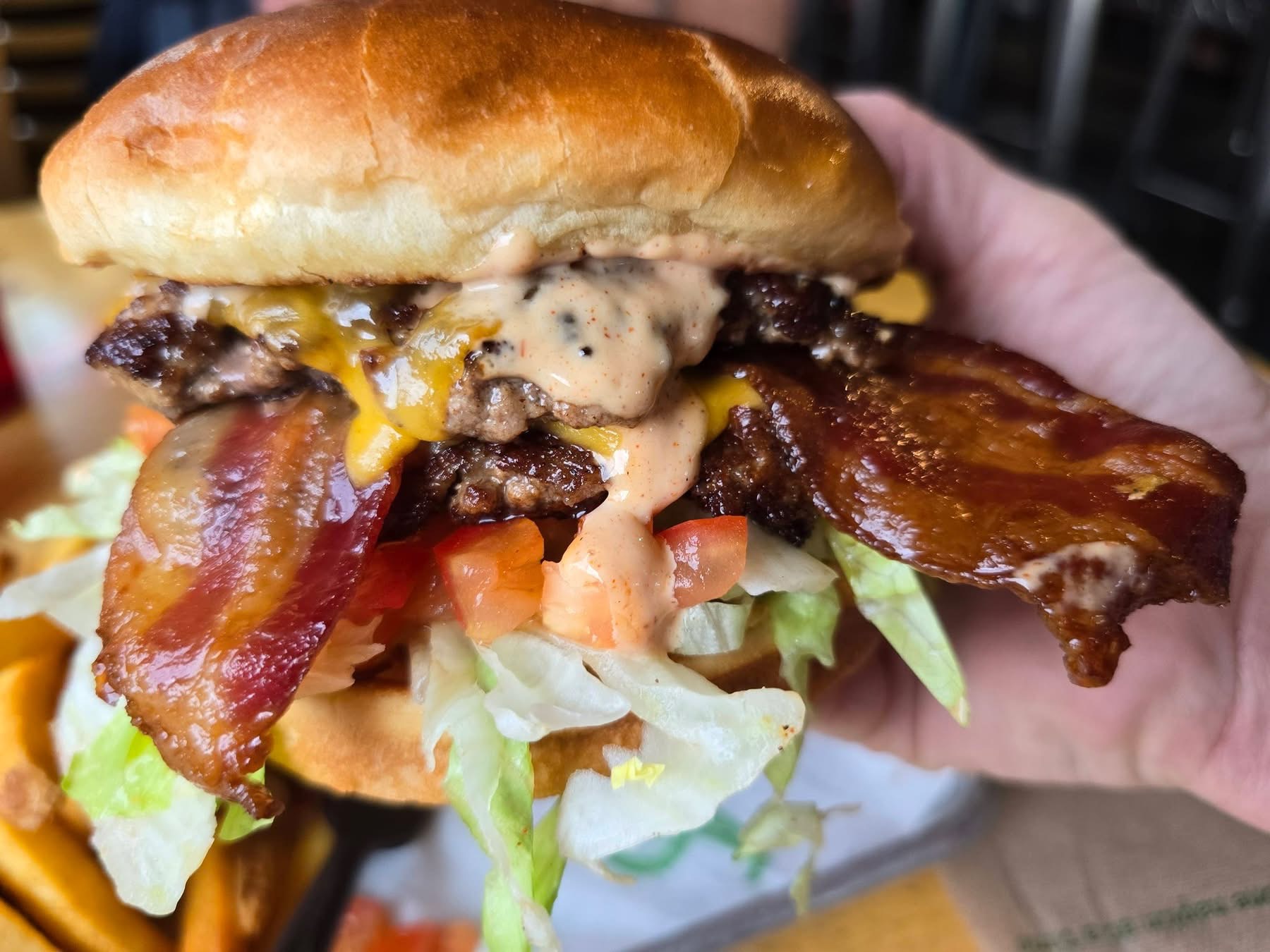 Our smash burgers are the best!