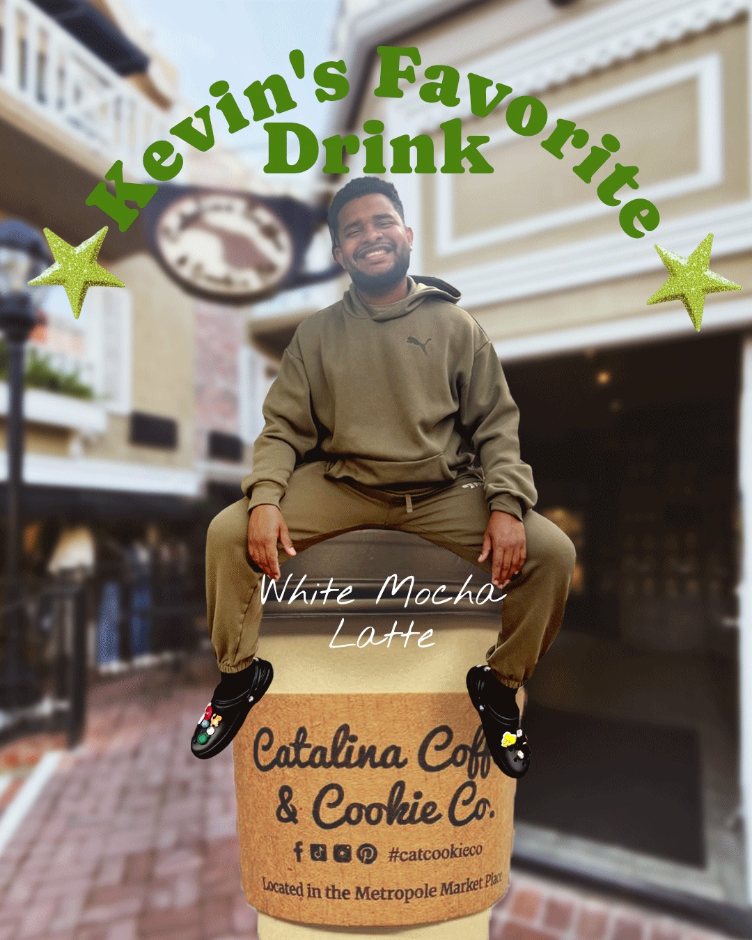 Brought all the way from Colombia,
meet our sweetest barista: Kevin ✨
His go-to drink? A hot white mocha latte with caramel,
whipped cream, and a sprinkle of cinnamon on top ☕
made with oat milk to start his day in the best mood.
Come say hi and try Kevin’s favorite!