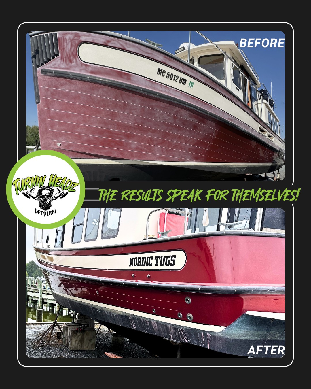 This job was so rewarding at the end!
#detailingbeforeandafter #cleanboatclub #tugboat