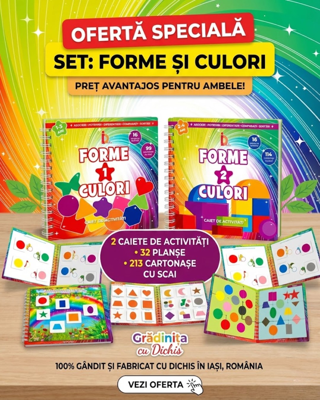 💛✨ Luni = Promoții cu Dichis ❤️
Începem luna martie cu energie nouă și... prețuri speciale! 🌸
Dacă ai pe listă seturi sau materiale pentru joacă și învățare, verifică pagina promoțiilor și vezi ce este redus în perioada asta 🙂💙
🚚 Transport gratuit la comenzi peste 229 lei
💳 Plată cu card, UP, Pluxee Cadou, Prima de Carieră Didactică
Link în bio ➡️ secțiunea "Promoții cu Dichis" 👆
#ideicudichis #promotii #martie #reduceri #jocurieducative #mamecuminte