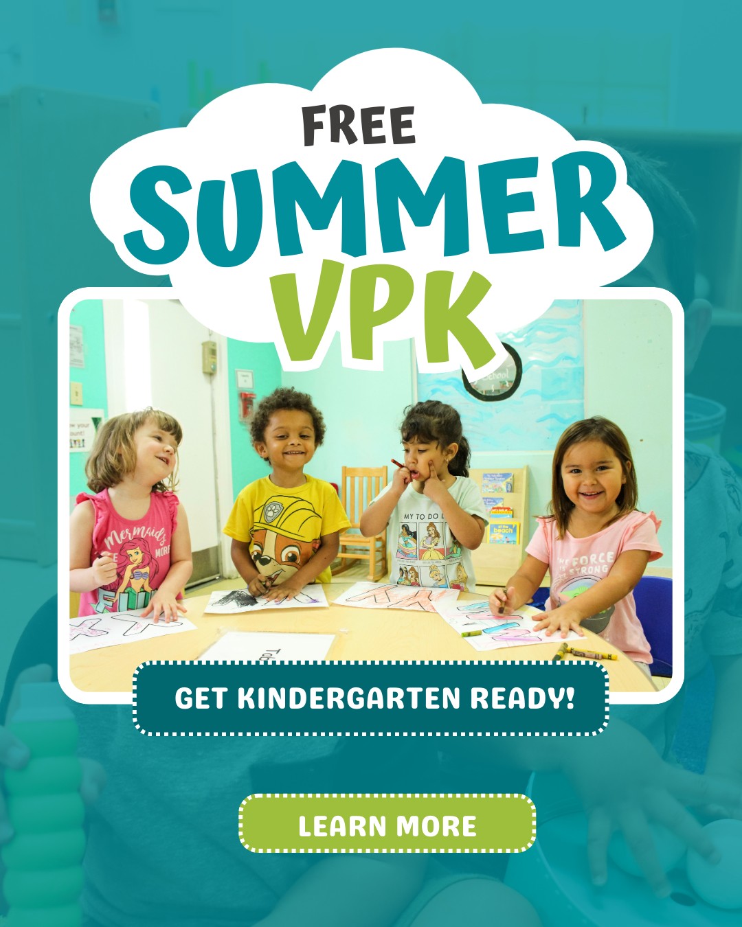🌞 FREE Summer VPK at UCP is back! 📚✨
🗓 June 2 – July 21
📍 BECA, West Orange, Pine Hills, Downtown, Osceola & Seminole
⏰ Mon–Fri | 8:30 AM – 4:35 PM
💲 Absolutely FREE!
Give your little learner a strong start before kindergarten! 🌟
🔤 Letter sounds, numbers, shapes & colors
💬 Confidence, communication & kindergarten readiness skills
Spots are limited — reserve your child’s spot today! 👉 Register Here
#SummerVPK #FreeVPK #KindergartenReady #UCPCommunity