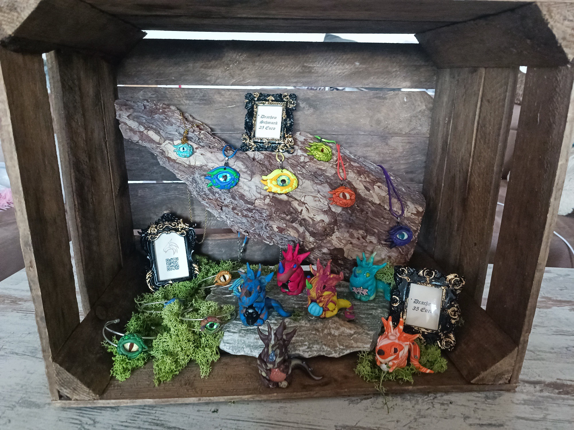 Probe Aufbau für's Fachl am Montag darf ich einziehen 🤩💪🐉 #verkauf #handmadewithlove #unikat #naxrons #dragons