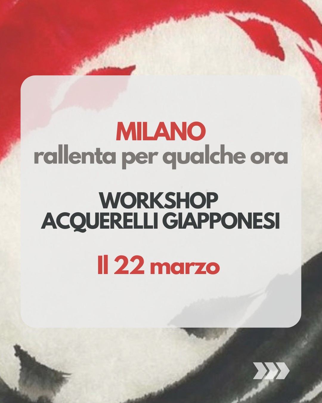 Milano conosce bene la velocità.
Le giornate scorrono veloci, le strade piene, i pensieri arrivano uno dopo l’altro.
Eppure esiste sempre la possibilità di fermarsi per qualche ora e lasciare che il tempo ritrovi un altro passo.
Il 22 marzo ci incontriamo per una giornata di Saiboku — acquerelli giapponesi, una pratica in cui il colore scorre nell’acqua e il gesto diventa ascolto.
Al mattino il pennello incontra il Glicine, che scende con naturalezza, insegnando al corpo a seguire il movimento senza tensione, mentre ogni passaggio nasce dal precedente come accade nei rami che cercano la luce.
Nel pomeriggio il segno entra nella corrente della Carpa Koi, e il colore attraversa la carta con energia viva; dipingere questo soggetto significa lasciar scorrere il gesto, sentire il ritmo dell’acqua e scoprire una forza tranquilla che resta anche quando tutto cambia.
Sono due incontri indipendenti, ognuno completo in sé.
Qualcunə sceglie il mattino, qualcunə il pomeriggio, altre persone attraversano l’intera giornata, e allora accade qualcosa di raro: il tempo si dilata e la pratica diventa un piccolo viaggio.
📍 Milano · Via Carlo Maderno 4
🌿 Mattino — 10.30 / 12.30
Il Glicine
🐟 Pomeriggio — 14.00 / 16.00
La Carpa Koi
Materiali inclusi
Gruppo raccolto · massimo 8 persone
Costo €75 (25€ all'iscrizione - saldo il giorno del corso)
Le iscrizioni sono al link in bio
Se senti il desiderio di rallentare davvero, Milano il 22 marzo avrà un tavolo apparecchiato di acqua, colore e silenzio.