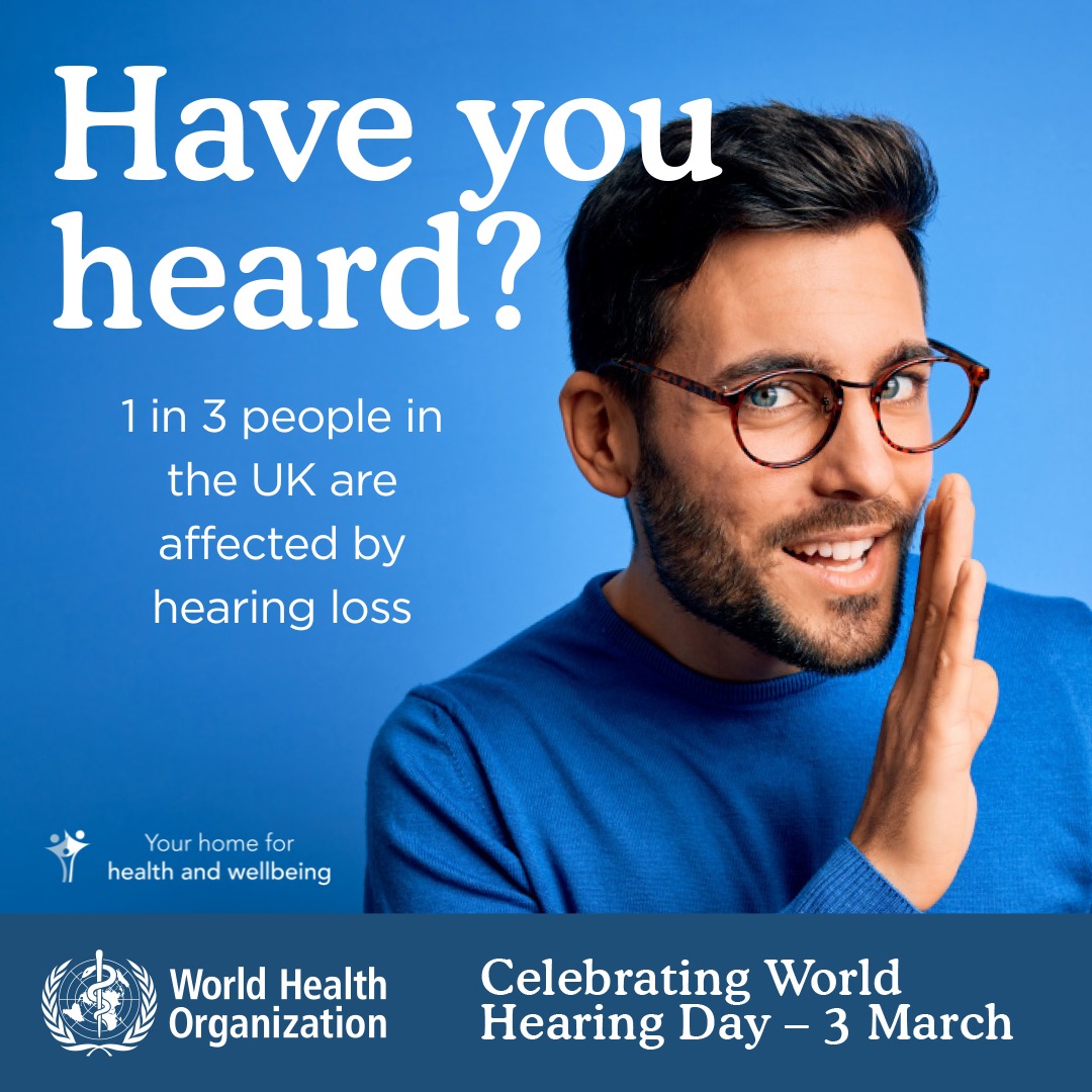 Have you heard? 👂
3 March is World Hearing Day, an annual global awareness day led by the WHO, focused on raising awareness of ear and hearing health and promoting action to prevent hearing loss.
Did you know? 1 in 3 people in the UK are affected by hearing loss.
A simple ear and hearing health check can provide reassurance and help spot problems early. It’s a quick, straightforward check to make sure everything is healthy.
Book your FREE appointment online (link in our bio) or call us on 01256 770022 and we'll be happy to help 😊 #physicalbalance #basingstokeclinic #thestudioatphysicalbalance #earwaxremovalbasingstoke #earcarebasingstoke #hearingscreeningbasingstoke #worldhearingday2026 #tympahealth