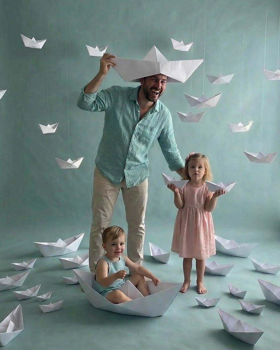 PAPA', TI VOGLIO UN MARE DI BENE!
Finalmente la tanto amata Mini Sessione per la festa del papà è arrivata!
CALENDARIO APERTO! Link in bio e nelle storie!
Ci sono papà che sollevano in alto i loro bimbi come se potessero toccare il cielo.
Papà che fanno ridere, che giocano, che si trasformano in capitani di mille avventure.
E poi ci sononquei papà che, anche in silenzio, sono un porto sicuro. Un abbraccio grande dove sentirsi protetti.
Ho scelto questo tema perché l'amore dei bimbi per i papà è proprio così: immenso, profondo..un mare di bene!
Abbiamo creato un set speciale, sfondo azzurro colore del mare e tantissime barchette di carta, fatte a mano! Questo set è pensato ed ideato per tutti i papà e bimbi, per farli giocare e divertire insieme senza pose forzate e senza pretese!
Avrete tra le mani quelle foto che tra qualche anno guarderete con gli occhi lucidi e il cuore pieno.
Celebriamo insieme i papà, quelli che ogni giorno, a modo loro, insegnano ai loro bimbi a navigare nel mondo!
Vuoi regalare questa avventura? Scrivimi in dm e ti darò tutte le info.
Finito il servizio tutti i bimbi potranno realizzare con il papà una barchetta di carta e decorarla, ci sarà uno spazio in studio dedicato a questo piccolo "laboratorio" papà e bimbi :). Ogni barchetta verrà a casa con voi :)
QUANDO?
dal 20 al 22 marzo 2026