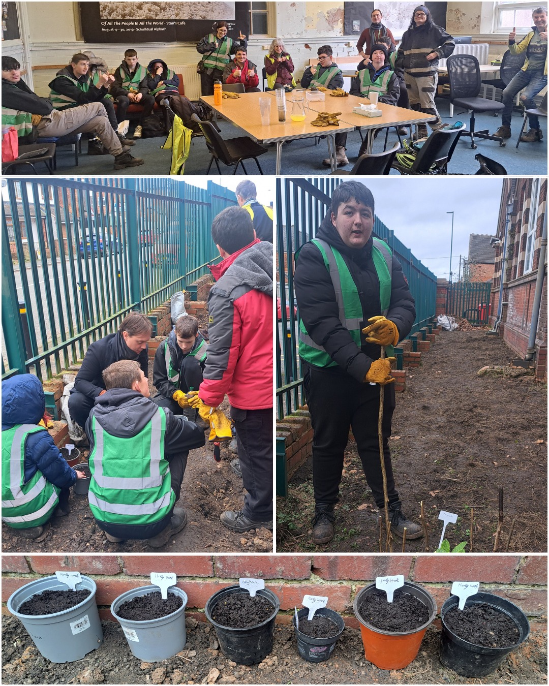 Our new #FruitAndNutVillage project alongside @stans_cafe and Selly Oak Trust School at #OurFacility beginning last week.
#EdiblePerennials #PropagationWorkshop
All images credit goes to Michelle at Stan's Cafe.