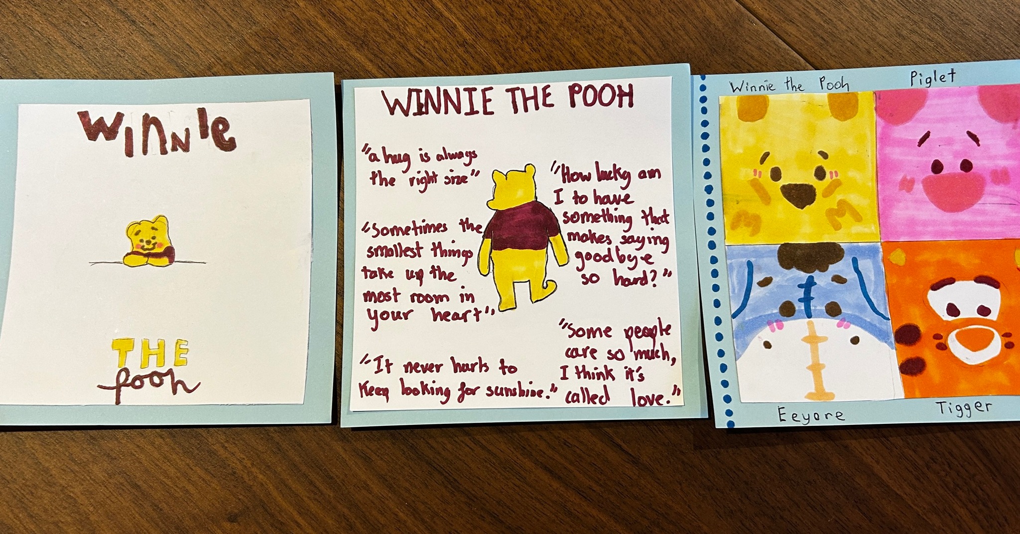 🐻
Today one of the children I work with arrived with these beautiful handmade Winnie the Pooh pictures.
Moments like this are so incredibly meaningful. Not just because of the gift itself, but because it shows something much bigger connection, trust, and feeling safe enough to express kindness.
For many children, expressing feelings isn’t always easy. Sometimes it comes through words, sometimes through play… and sometimes through thoughtful little creations like these.
Winnie the Pooh always reminds us that the smallest things can take up the most room in your heart, and today was definitely one of those moments.
I feel so lucky to be able to do the work I do and to work with the amazing children I get to support.
Supporting children, teens and parents to feel heard, valued and understood.
💛
#ReachForTheStarsCoaching #ChildrensMentalHealth #EmotionalWellbeing #CosyCabinCoaching #WinnieThePoohWisdom #SupportingYoungMinds