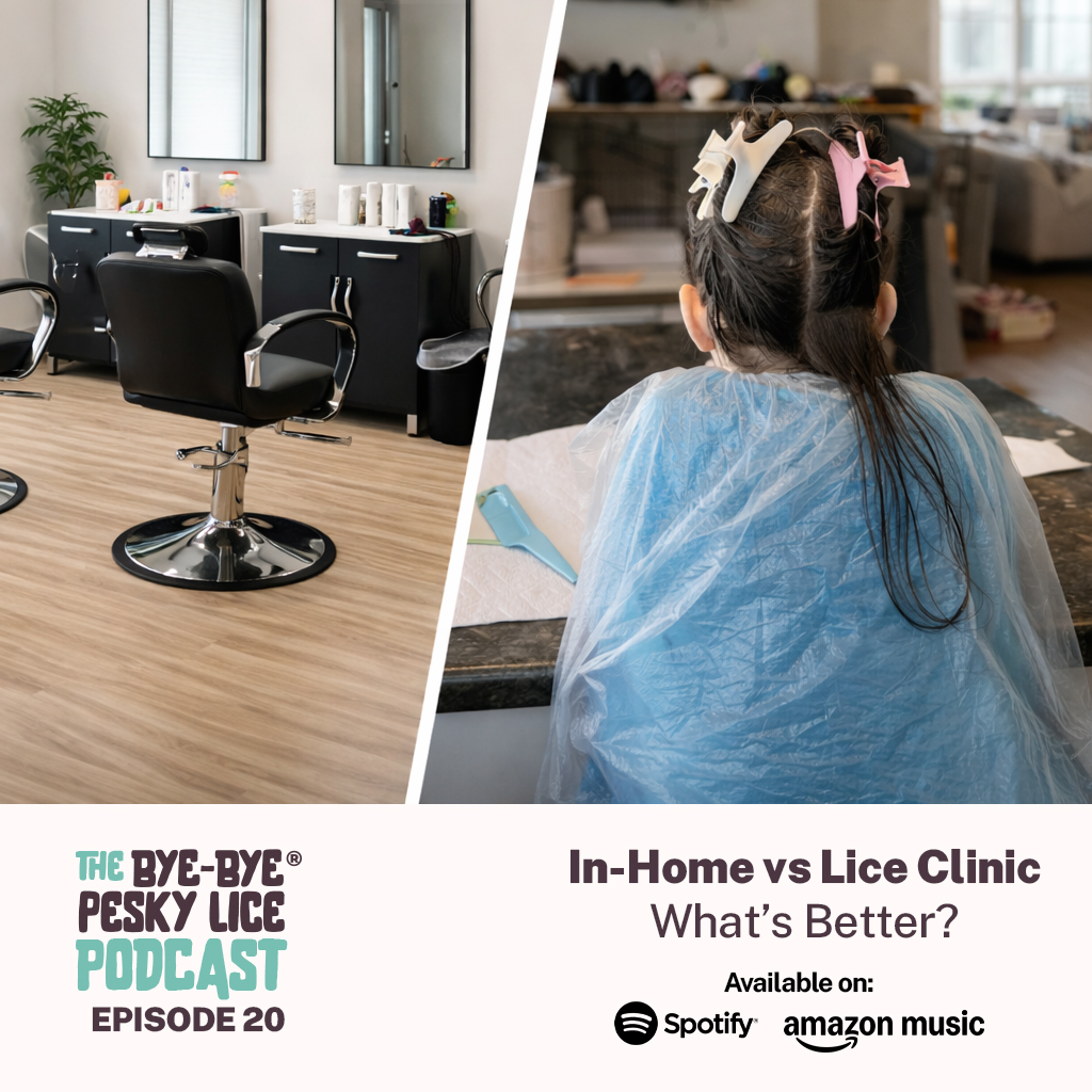 Lice confirmed.
Do you drive somewhere… or stay home?
🚗 Clinic
🏠 In-Home
In our latest episode, we break down:
✔ Privacy
✔ Comfort for kids
✔ Stress levels
✔ What actually matters for effective treatment
Sometimes the setting makes more difference than people realize.
🎙️ In-Home vs Lice Clinic – What’s Better?
Now streaming.
🔗 Link in bio
New Jersey · Long Island · Connecticut · Illinois
Stay kind. Stay informed.
Bye-bye, Pesky Lice.