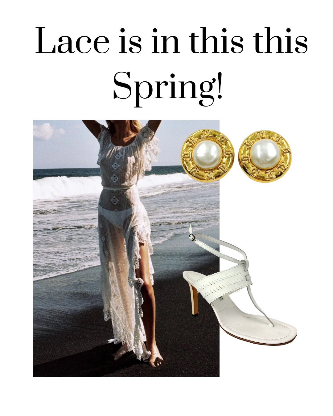 Crochet, pearls, and crisp white leather — the ultimate spring trio. The Ritual Ever After kaftan brings effortless bohemian romance, paired with vintage Chanel pearl CC clips for that classic glow. Finished with Manolo Blahnik white T-strap sandals for an elevated, feminine touch.
Perfect for garden parties, bridal moments, or a dreamy spring getaway. 🤍✨
Would you wear this for a spring event orWould you wear this for a spring event or#springeditorial vacation? 🌷👇
#SpringStyle #BohoLuxury #VintageChanel #ManoloBlahnik #AllWhiteEverything #SpringEditorial
