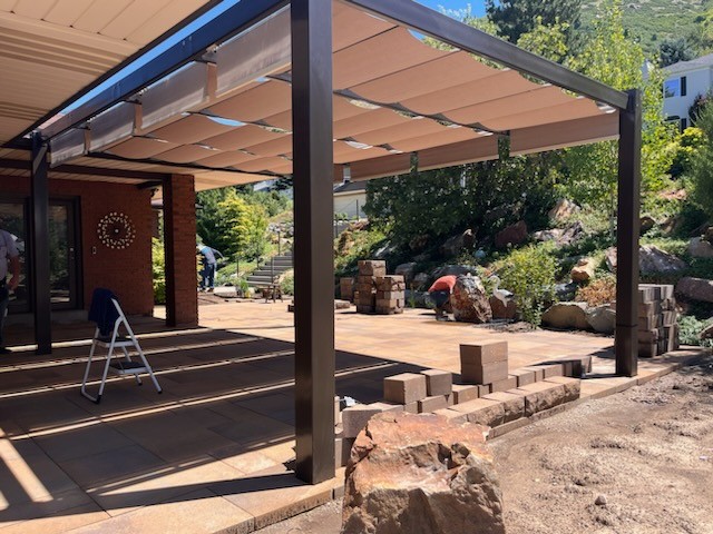 Metal frame built to last, shade made for lingering… perfect for lazy afternoons or catching up with friends.
#pergola #metalworks #fabrication #metaldesign #steelworks #americaneaglewelding #design #modernsteel #custom #backyard #utahdesigner #homedecor