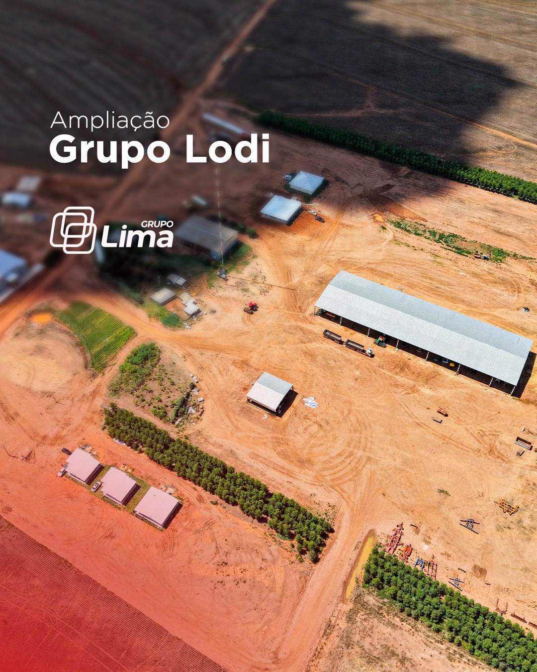 A sede do Grupo Lodi está sendo ampliada com foco em eficiência, organização e valorização das pessoas.
• Refeitório com capacidade para até 80 colaboradores
• 3 residências para colaboradores
• 1 galpão exclusivo para defensivos e embalagens vazias
• Área dedicada para lavagem de aeronaves
Crescimento planejado é o que sustenta operações de alta performance.
Confira mais do nosso portifólio em: www.grupolima.ind.br