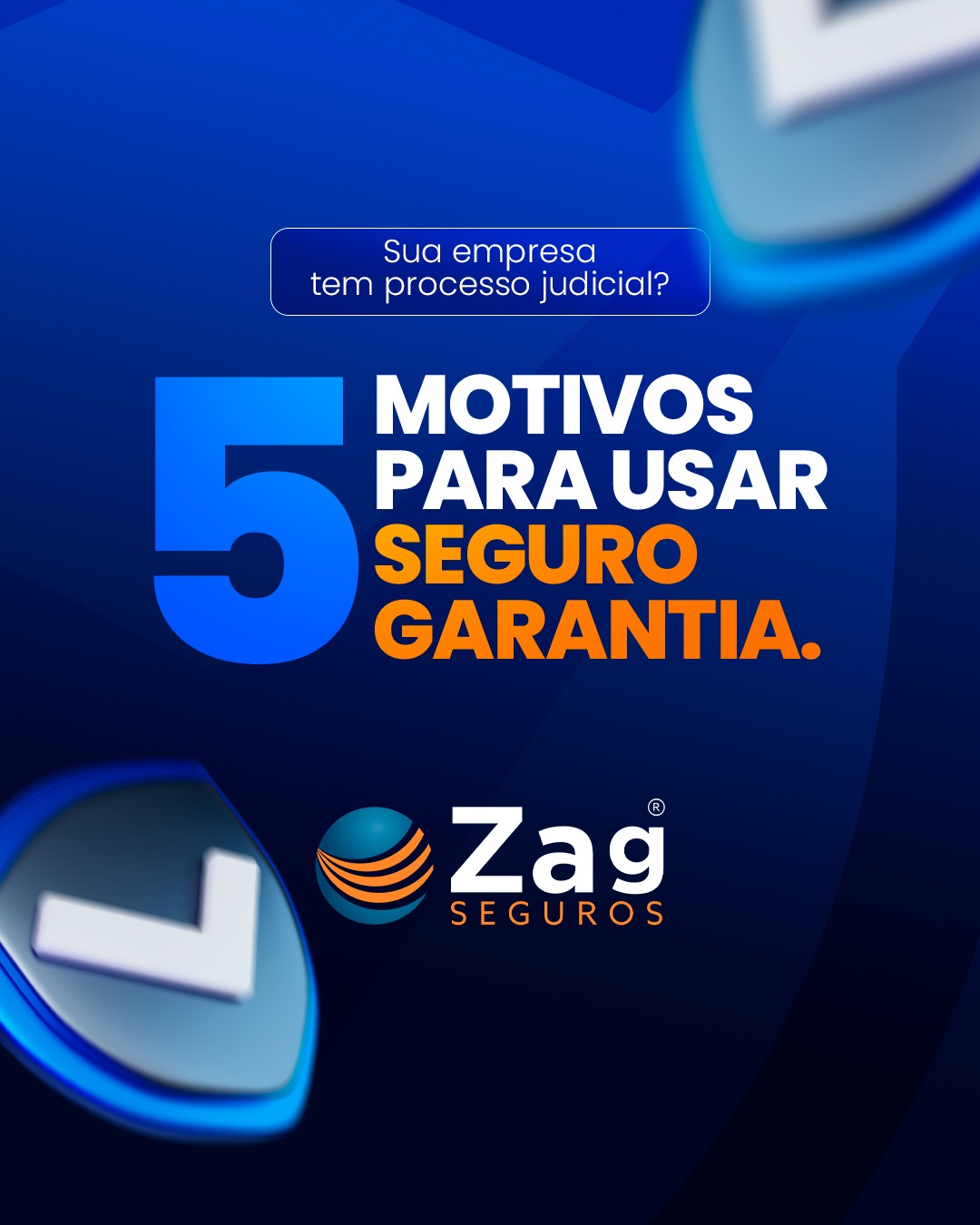 Depósito judicial não é a única saída ⚖️
O Seguro Garantia pode substituir essa trava no caixa, sem consumir limite bancário e com custo mais eficiente.
É previsto em lei e ajuda sua empresa a seguir forte financeiramente enquanto resolve o processo.
Tem ação tributária, cível ou trabalhista? Fale com a Zag e a gente analisa seu cenário.
#ZagSeguros #SeguroGarantia #GestaoFinanceira #Empresarial #ProtecaoEmpresarial