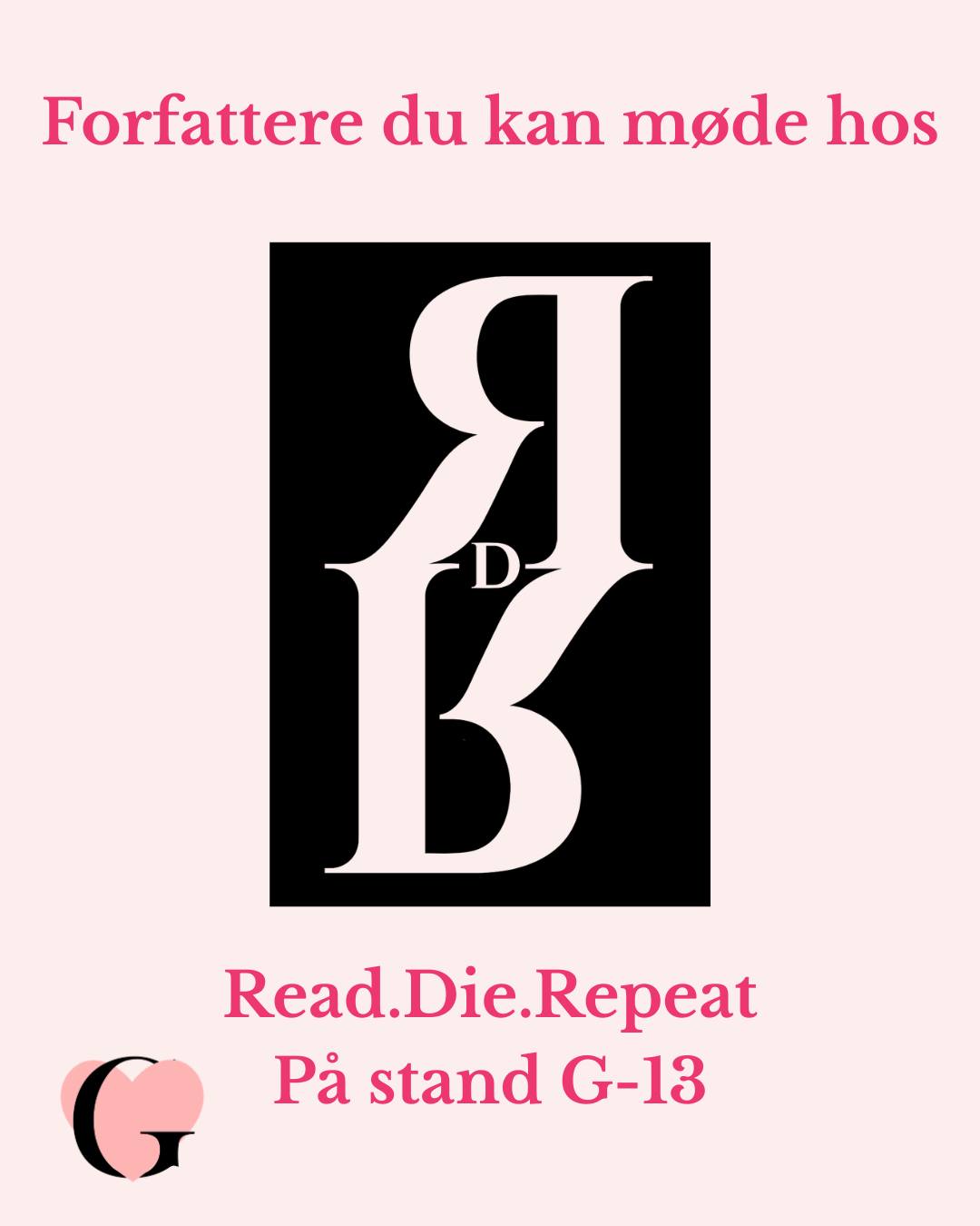 Forlaget Read.Die.Repeat tager en håndfuld forfattere med til GUNST og dem du kan møde er:
Elena Katrine Bender
Katja Ranvits
Kristina L. Aagaard
Pipaluk Motzfeldt
C. G. Valentin
Majken C. R. Ancher
August Moon
Eva Munk
Maria Miller
Kig forbi stand G-13 hvor de holder udgivelsesfest. 🥳
Se side 24 i GUNST magasinet for mere info.