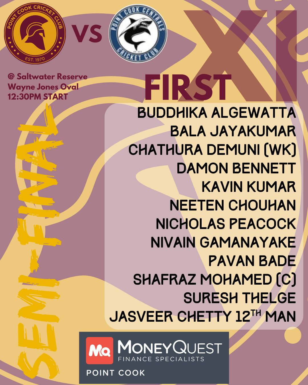With 4 senior sides playing in semi-finals this weekend there is plenty of PCCC to go around - from Point Cook to Newport and at least 1 stop in between head down and get your Maroon and Gold on!!!
#warriorway #vtca #PCCC