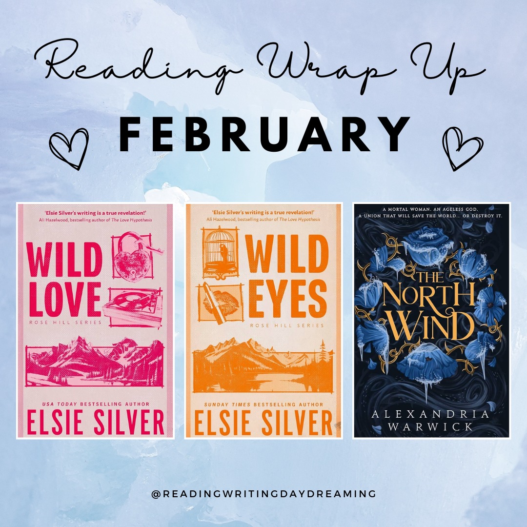 February Reading Wrap Up!
I read 3 books last month 😊
💟 Wild Love by Elsie Silver
💟 Wild Eyes by Elsie Silver
💟 The North Wind by Alexandria Warwick
My favourite of the three was Wild Love. It was such a fun read 🥰
What did you read last month? Anything I should add to my tbr?
#readingwritingdaydreaming #bookstagram #bookish #bookworm #bookdragon #instabook #igreads #instabook #booksbooksbooks #booksofinstagram #readersofinstagram #read #reading