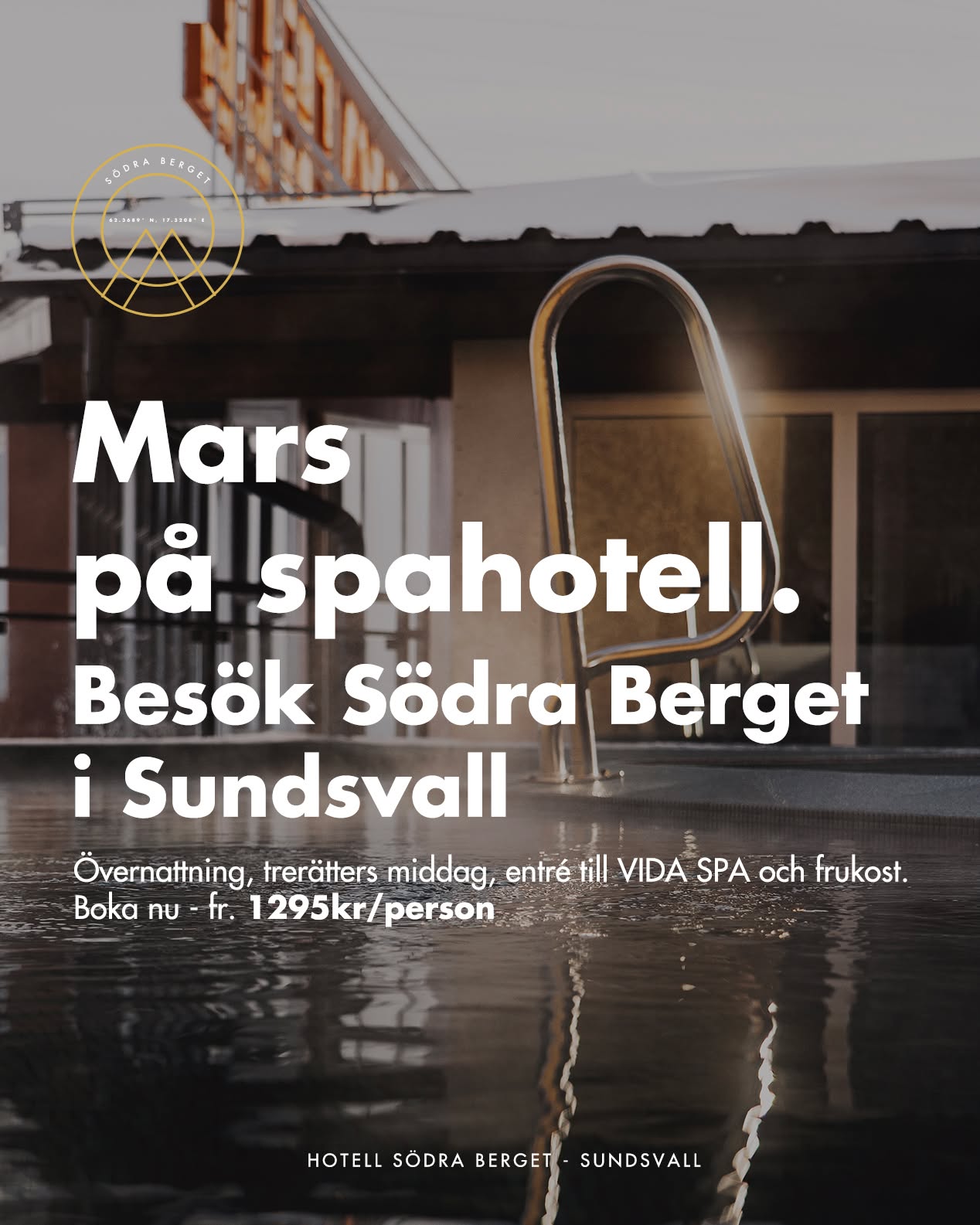 Mars på spahotell, från 1295kr/person
Sätt guldkant på veckan med en oförglömlig vistelse hos oss. Slappna av och njut av lyxen med en övernattning i vårt mysiga dubbelrum, en avkopplande dag på VIDA Spa, och en smakfull trerätters middag som kommer att kittla era smaklökar.
🌟 Vår mars-kampanj inkluderar:
🛏️ Hotellövernattning i dubbelrum
🌺 Entré till VIDA Spa
💪 Tillgång till gym
🍽️ Trerätters middag
🍳 Stor frukostbuffé för en energifylld start på dagen
Allt detta för endast 1295kr/person som månadens deal/kampanj 🎉
Gäller måndag - torsdag, i mars
Sätt färg på vintermörkret & vardagen och unna er själva en dag att minnas. Boka redan nu för att säkra er plats och ge er själva något riktigt
Klicka här för att göra er bokning ➡️ https://www.sodraberget.se/kampanj
Skynda er att boka - erbjudandet gäller till och med 31 mars