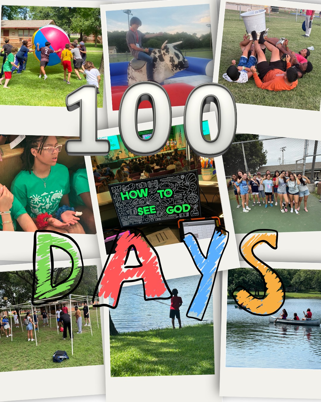 If you're not counting down we sure are...100 days till our first day of camp!!! We can't wait to see what summer 2026 has in store for us and we are praying and planning. Please join us in this because we are so excited and can't wait to see you all soon!!!