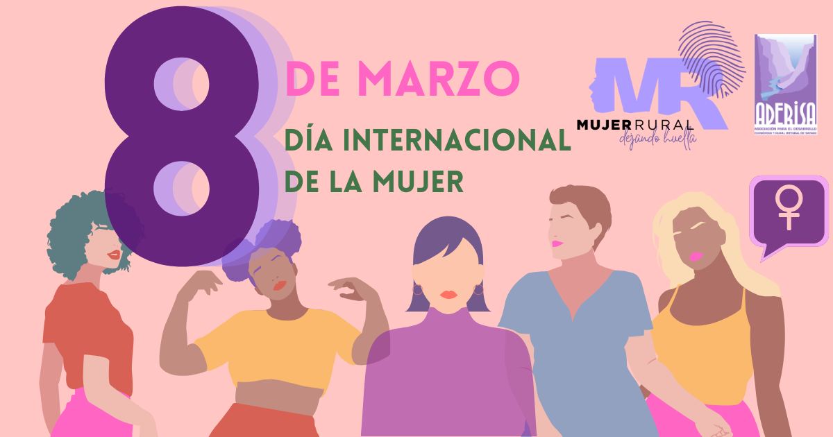 💜 No es un día, es una CAUSA 💜
💜 No es reivindicar, es un DERECHO 💜
📢Igualdad, respeto, tolerancia y derechos para tod@s las MUJERES.
#díainternacionaldelamujer #8demarzo #aderisa #mujerrural
