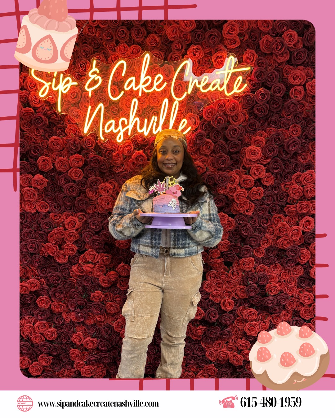 Sweet creativity in full bloom at Sip & Cake Create Nashville! ๐น๐ฐ
Thereโs nothing better than designing your own delicious masterpiece while surrounded by beautiful vibes and great company.
From frosting fun to unforgettable photo moments, every visit turns into a memory worth sharing. Whether itโs a girlsโ night, birthday celebration, or just a fun outing,
Sip & Cake Create Nashville brings smiles, laughter, and sweet treats together. Come decorate, sip, and celebrate creativityโbecause every cake tells a story! ๐โจ
.
.
๐ณ๐๐๐๐ ๐ด๐๐๐ ๐๐ป ๐ณ๐๐๐ ๐๐ ๐๐๐ ๐ฉ๐๐๐
๐ญ๐๐๐๐๐ ๐๐ ๐๐ป @sipandcakecreatenashville
.
.
#sipandcakecreatenashville #CakeArt #CakeDesign #CreativeBaking #CakeDecoratingFun #BakeAndCreate #EdibleArt #CakeTime #BakersOfInstagram #NashvilleEvents #SweetCreations #CakeStudio #CreateAndCelebrate #CustomCakes #CakeInspiration #SweetMoments #BakingExperience #CakeDecorators #FunWithFrosting #YourCakeYourArt