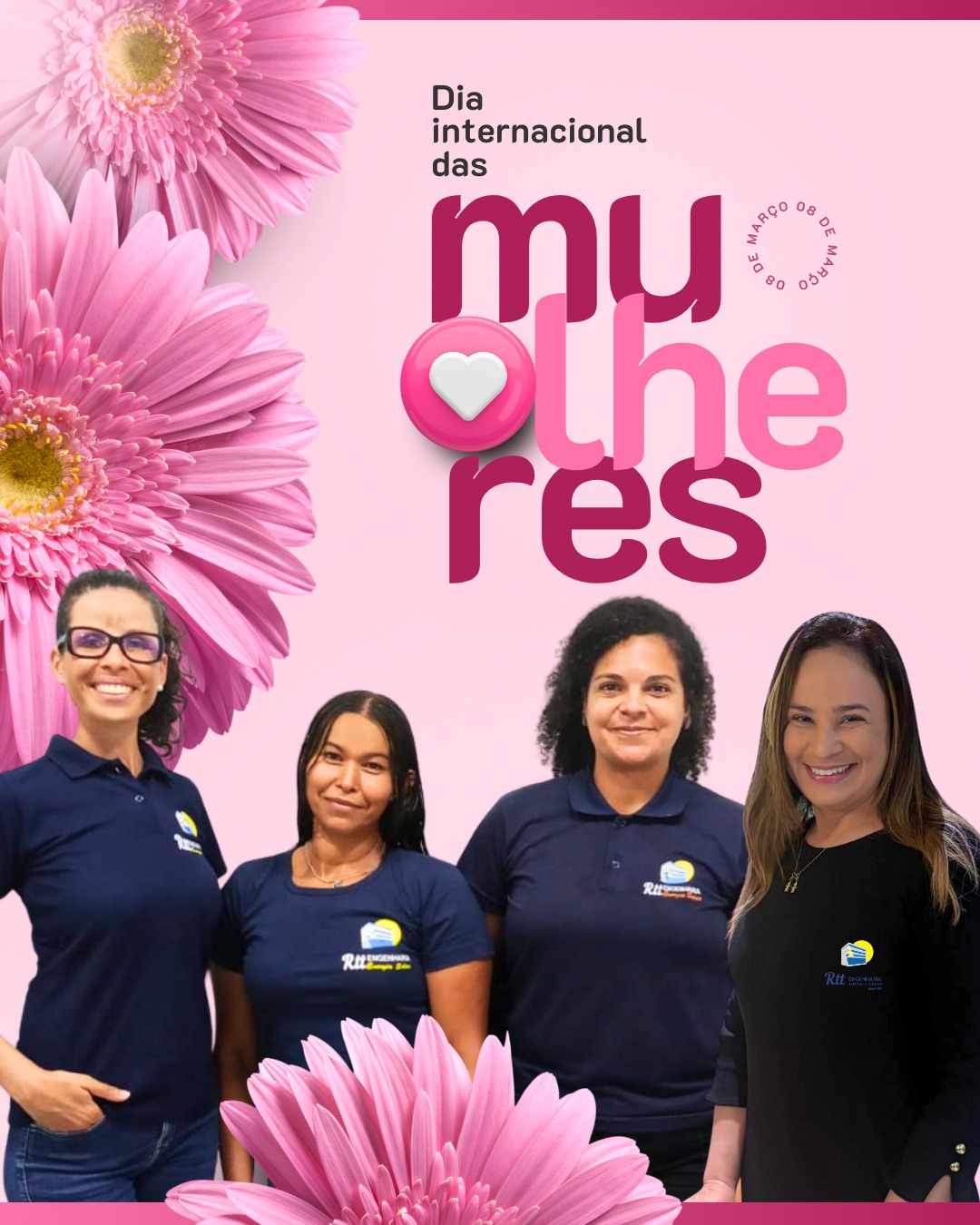 Hoje é dia de reconhecer a força, a dedicação e a liderança das mulheres que fazem a diferença todos os dias. 🌷
Síndicas, administradoras, zeladoras e todas as mulheres que cuidam com responsabilidade e carinho dos condomínios e das pessoas. Vocês são verdadeiras inspirações.
A RTT Engenharia tem orgulho de trabalhar ao lado de mulheres fortes que ajudam a construir ambientes mais organizados, seguros e bem cuidados.
Feliz Dia da Mulher. Que nunca falte reconhecimento, respeito e novas conquistas em suas jornadas. ✨
#diadamulher #8demarco #mulheresfortes #mulheresquelideram #sindica #sindicas #administracaodecondominios #rttengenharia