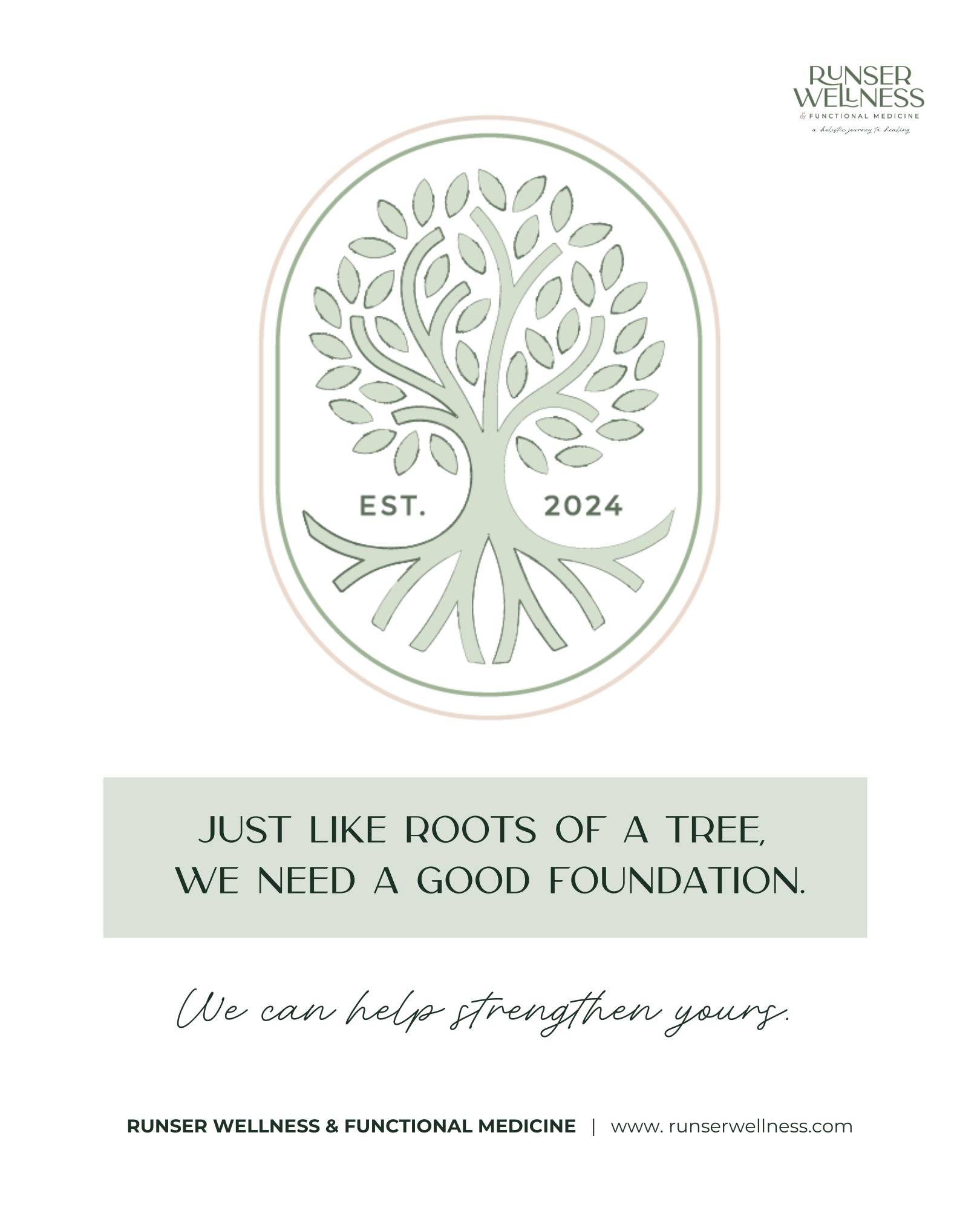 Just like the roots of a tree, a strong foundation is essential for growth and stability in our lives.
At Runser Wellness, we believe that nurturing your well-being is the first step towards thriving.
Let us help you strengthen your roots and build a solid foundation for a healthier, happier you!
📞 Contact us today to learn more about our wellness programs and services. Your journey to wellness starts here!
#RunserWellness #HealthyLiving #funtionalmedicine