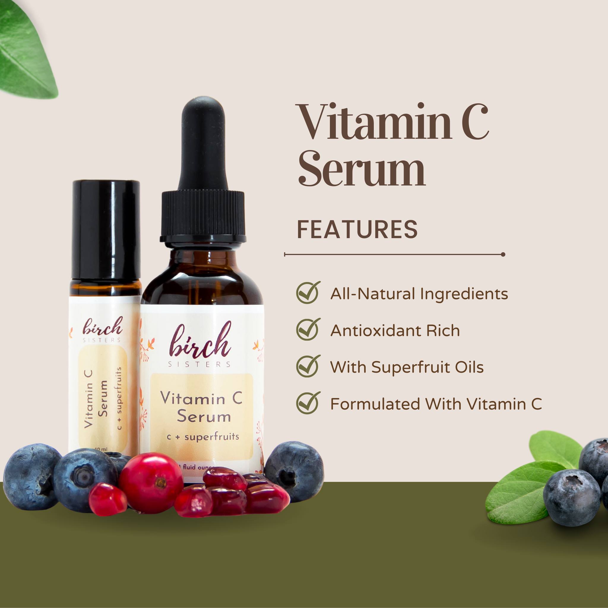 Spring is right around the corner, which means it’s time to get your skin ready for those long, sunny days ahead! ☀️
This week, enjoy 15% off ALL of our antioxidant-rich products and give your skin a little extra love.
Today we’re featuring our Vitamin C Serum — packed with powerful antioxidants like Vitamin C, a nourishing blend of superfruit oils, and carrot root CO₂ extract to help brighten and protect your skin.
Learn more about these amazing ingredients here:
https://www.birchsisters.com/product-page/vitamin-c-serum
Be sure to check back all week to see which other antioxidant-rich products we’re highlighting!
#antioxidants #antioxidantskincare #springskincare #loveyourskin #SpringSale #springsale #birchsisters