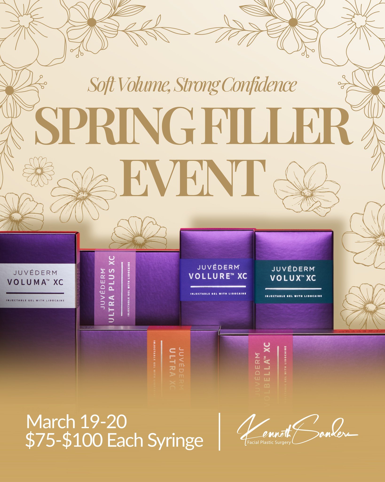 Our Spring Filler Event is happening March 19th-20th, and if a subtle refresh has been on your mind⌠this is your moment.
Think soft lips. Balanced cheeks. Defined structure. The kind of volume that makes you look rested, confident, and effortlessly put together.
Led by Dr. Kenneth Sanders, board certified in facial plastic surgery and a Top 10 Allergan provider in Louisiana, our team focuses on natural, intentional results. Never overdone. Always customized.
Event spots are limited and these appointments go quickly.
Call 318-698-8711 to reserve yours.
Letâs get you glowing.
#LipFillerShreveport #ShreveportMedspa #JuvedermShreveport #DrKennethSanders #FacialPlasticSurgeryShreveport
