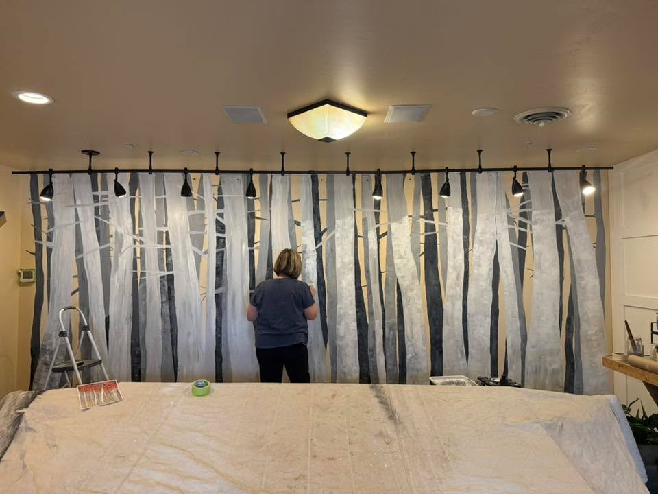 Andi came to visit and we’re getting trees 🎉🌳❤️🪄✨🌈