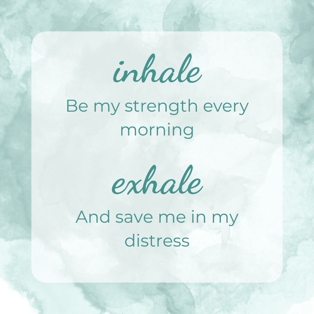 The strength of God breaks through our weakness like the dawn breaks through the darkness. Take a moment to still your heart and mind and breathe in this truth from Isaiah 33:2:
✨ Inhale: Be my strength every morning
✨ Exhale: And save me in my distress
“LORD, be gracious to us; we long for you. Be our strength every morning, our salvation in time of distress.”
Isaiah 33:2
Adapted from Jennifer Tucker’s Breath as Prayer — a beautiful resource on using breath in prayer
#BreathPrayer #ScriptureForAnxiety #ChristianMindfulness #FaithAndTherapy #ChristianCounseling #RootedHopeCounseling #AnxietyAndFaith